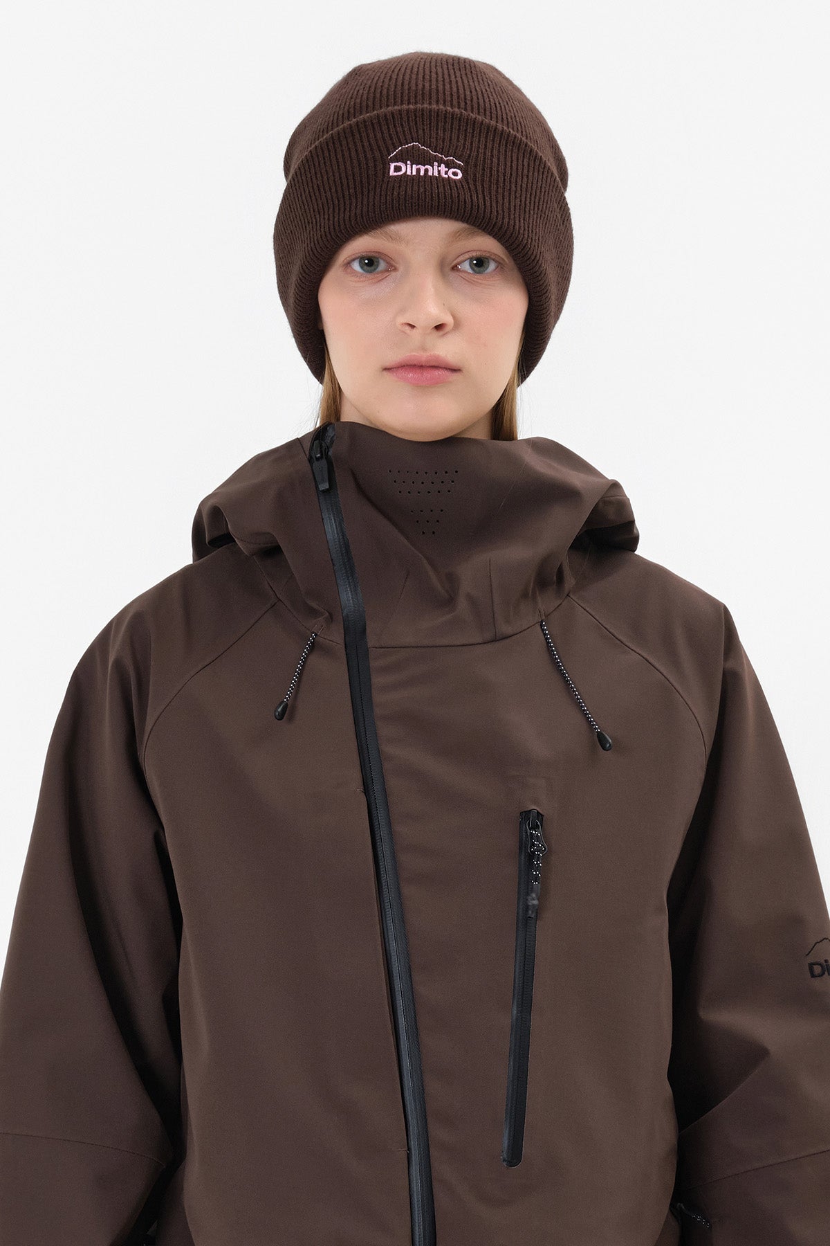 VERT ONE-SIZE 25 DMT LOGO BEANIE BROWN