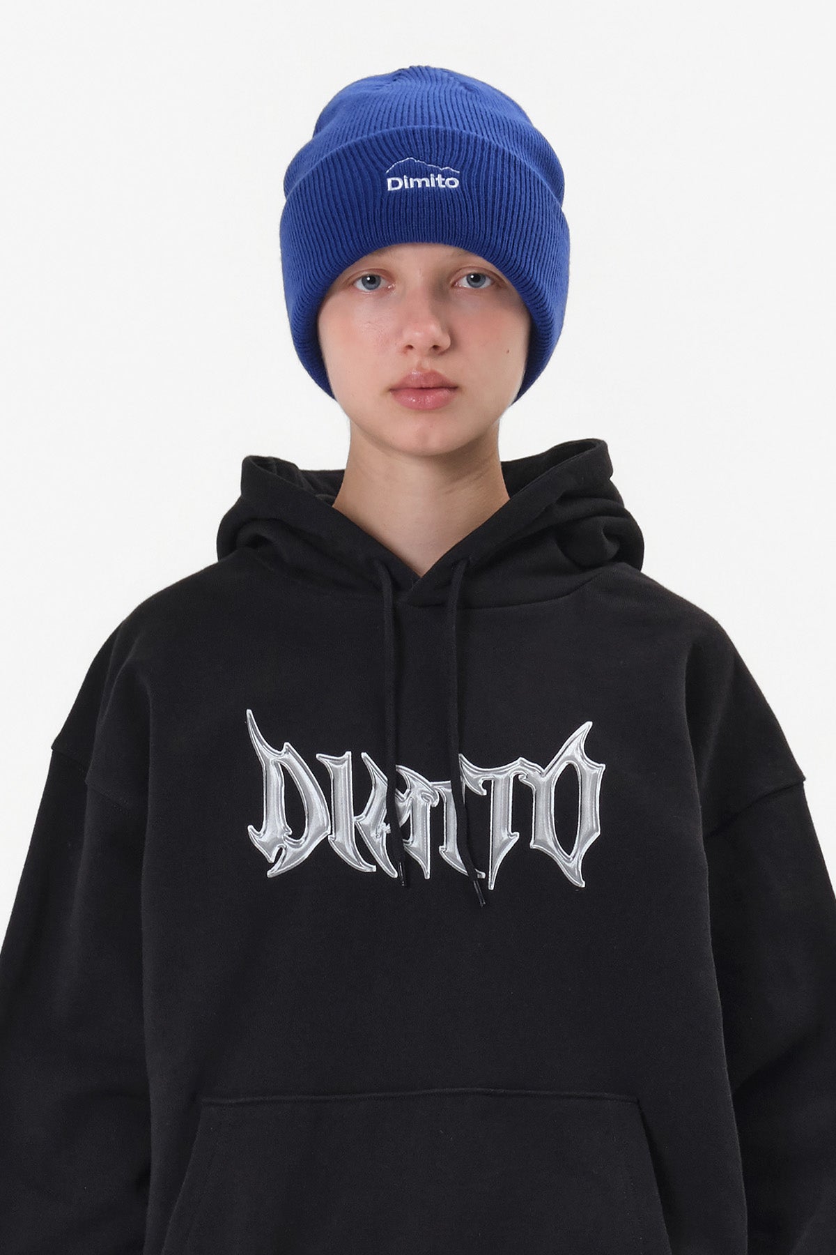 VERT ONE-SIZE 25 DMT LOGO BEANIE IMPERIAL BLUE