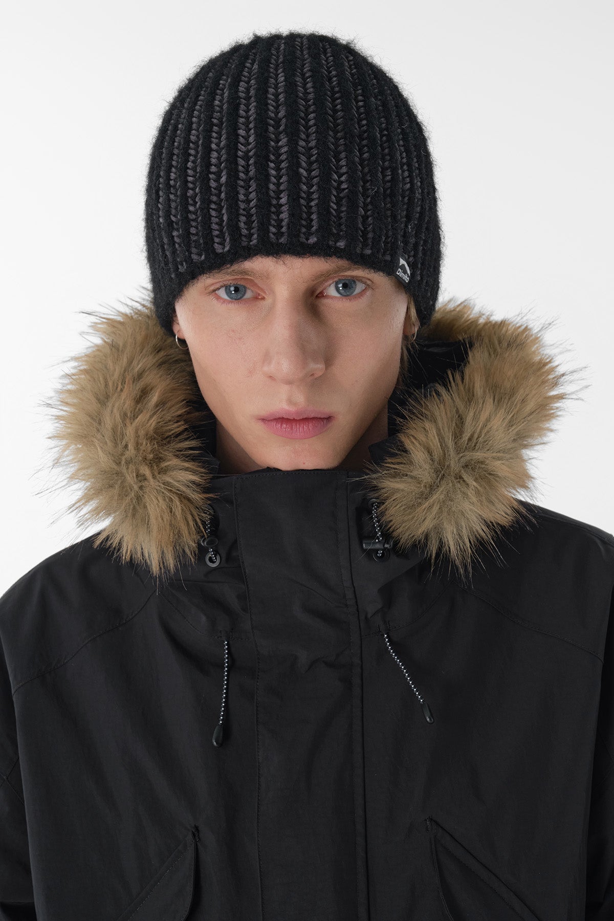 VERT ONE-SIZE 25 TWOTONE BEANIE BLACK