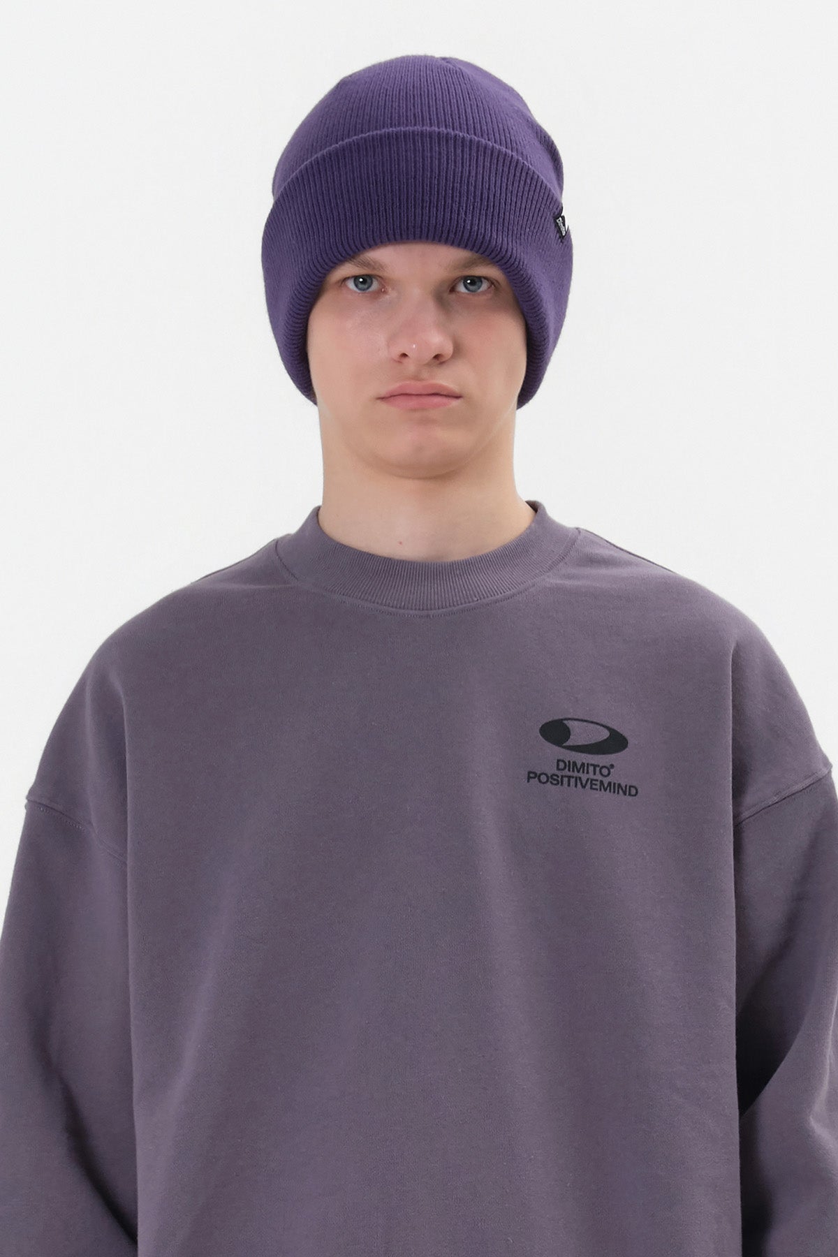 VERT ONE-SIZE BASIC BEANIE DEEP PURPLE