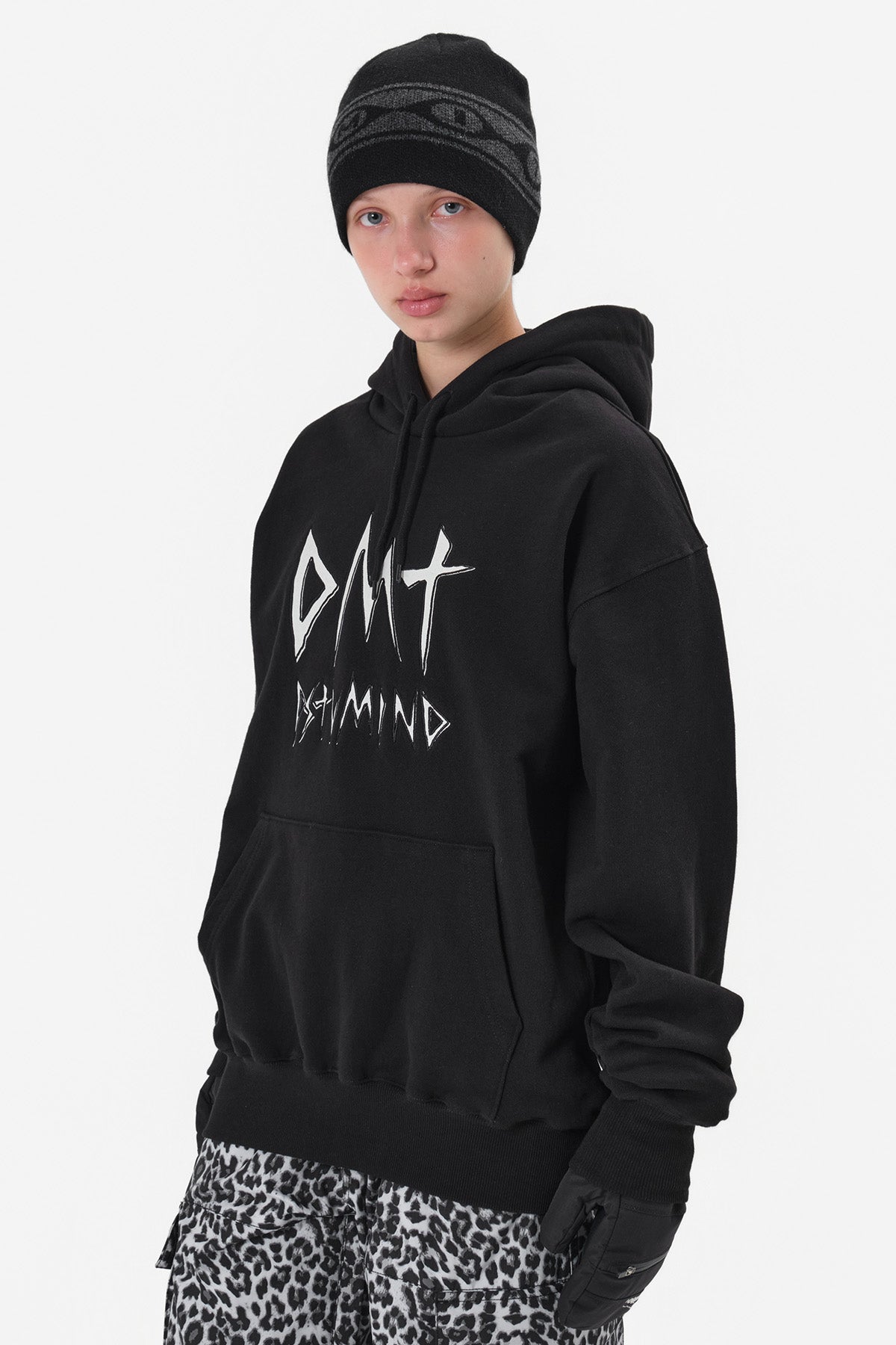 VERT ONE-SIZE BUBBLE LOGO BEANIE BLACK
