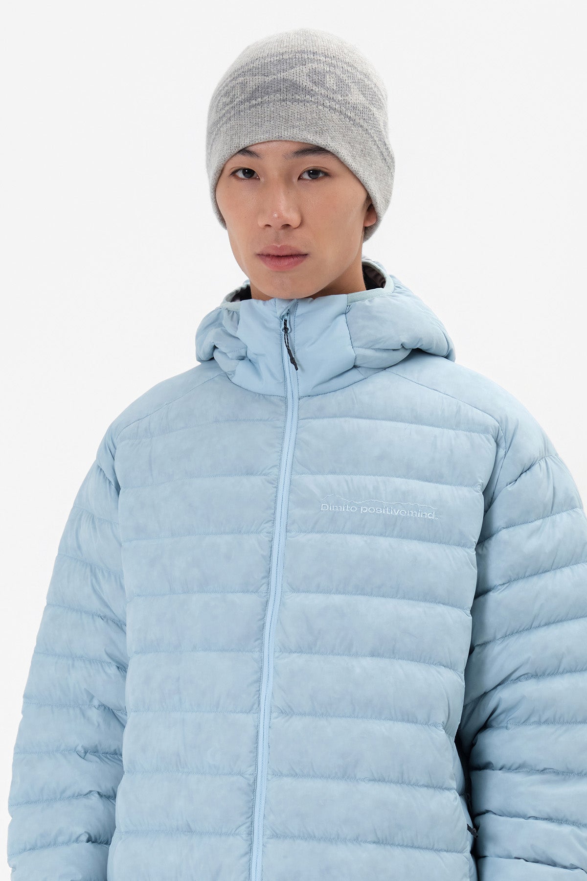 VERT ONE-SIZE BUBBLE LOGO BEANIE MIST GREY