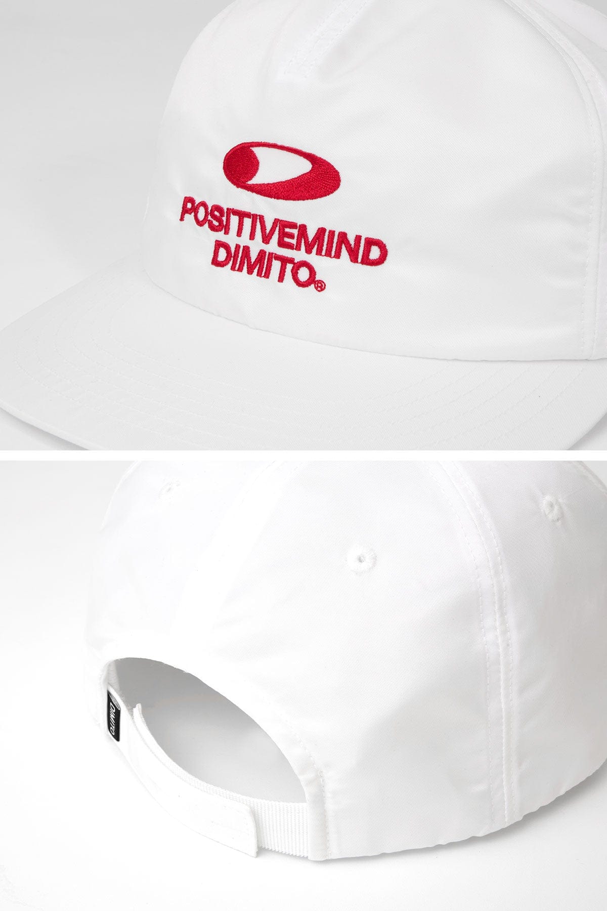 [INVITED] CIRCLE LOGO SATIN TRUCKER CAP OFF WHITE