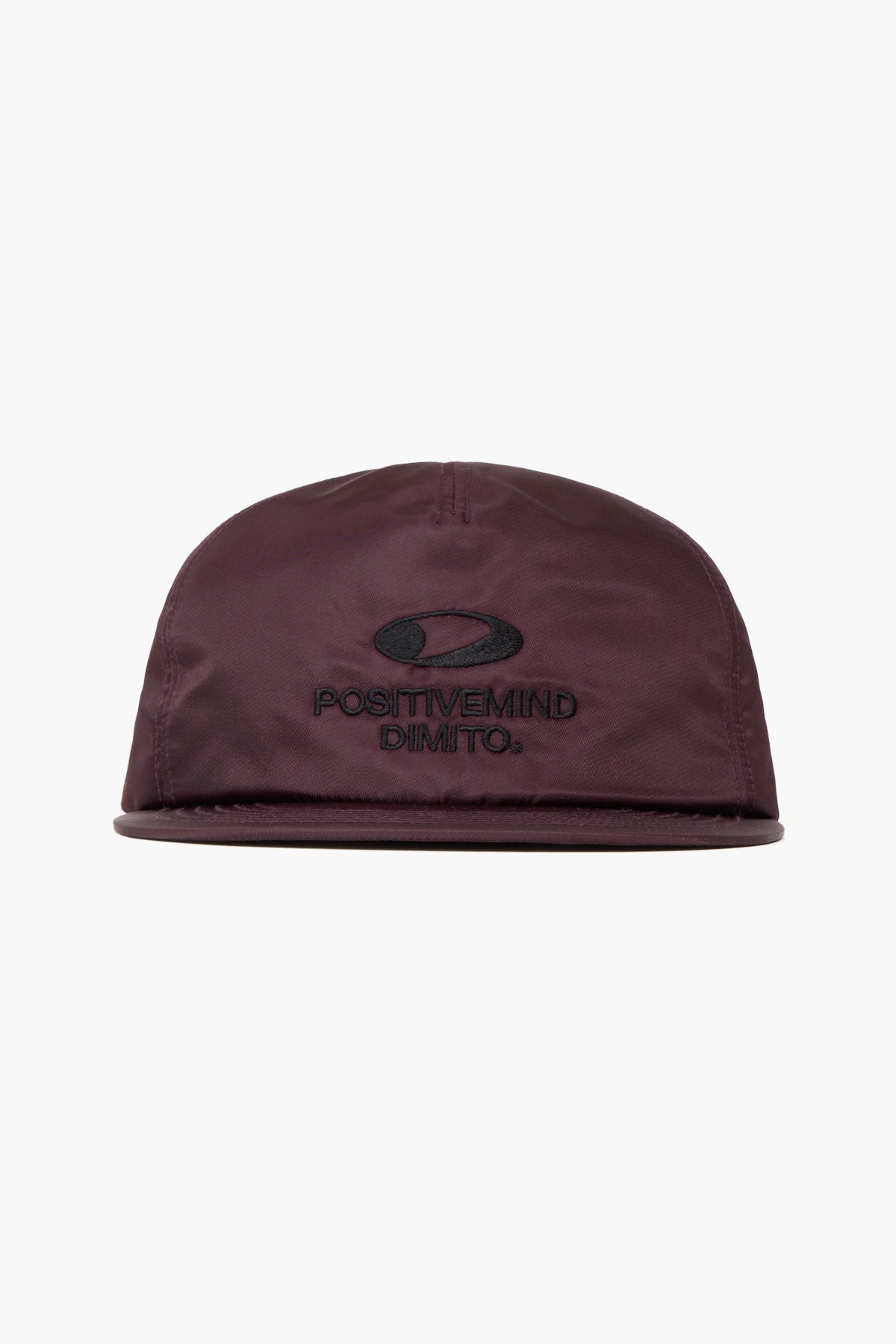 VERT ONE-SIZE CIRCLE LOGO SATIN TRUCKER CAP WINE