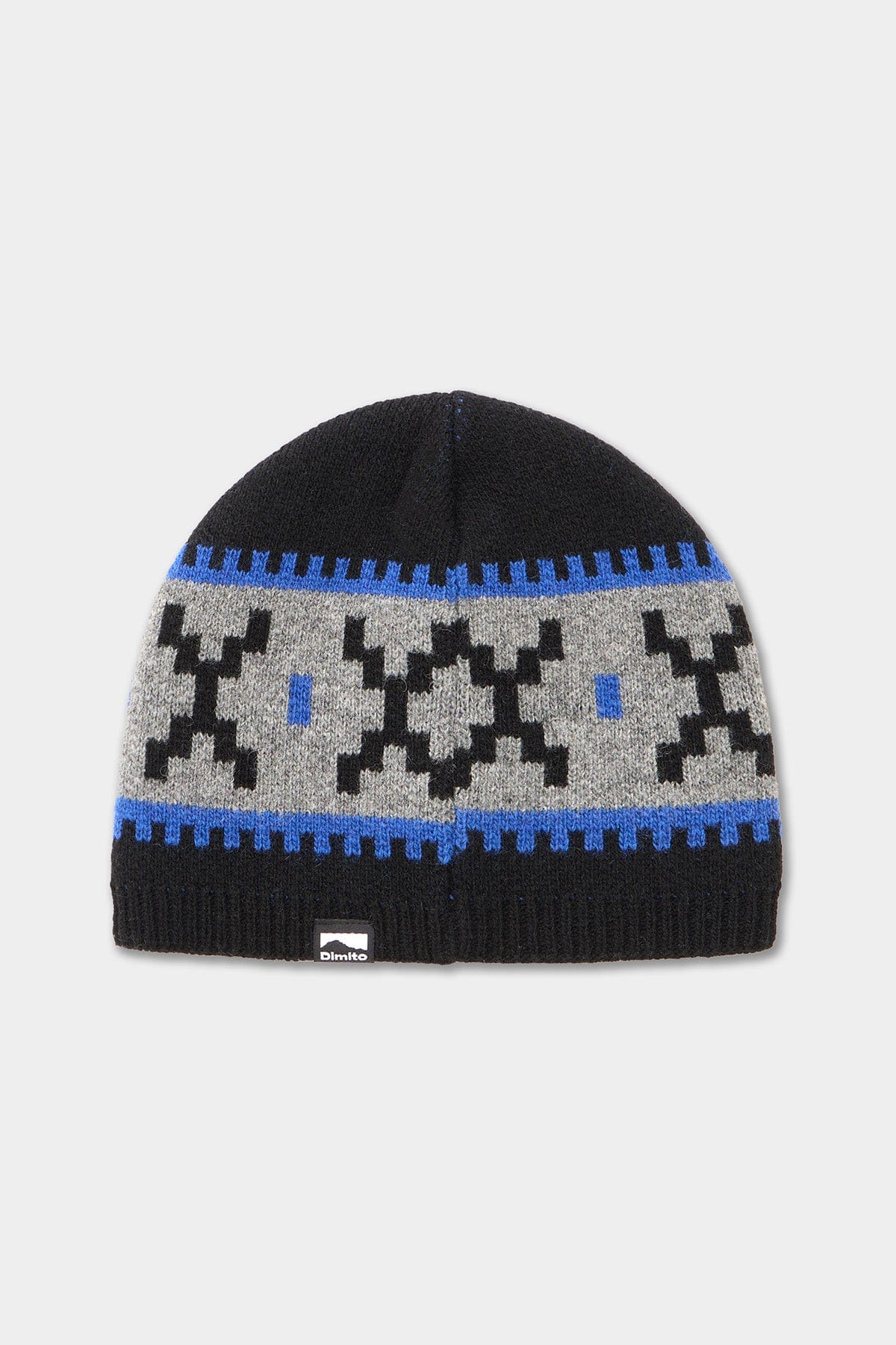 [INVITED] CROCHET BLOCK BEANIE BLACK