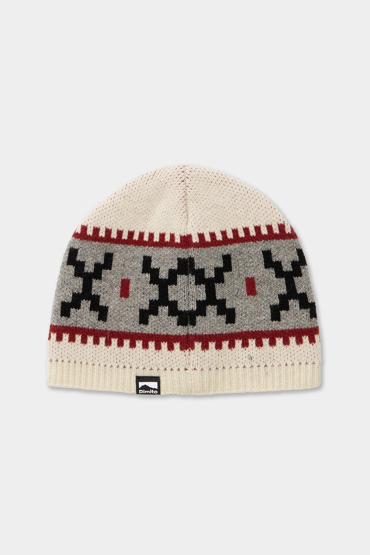 [INVITED] CROCHET BLOCK BEANIE IVORY