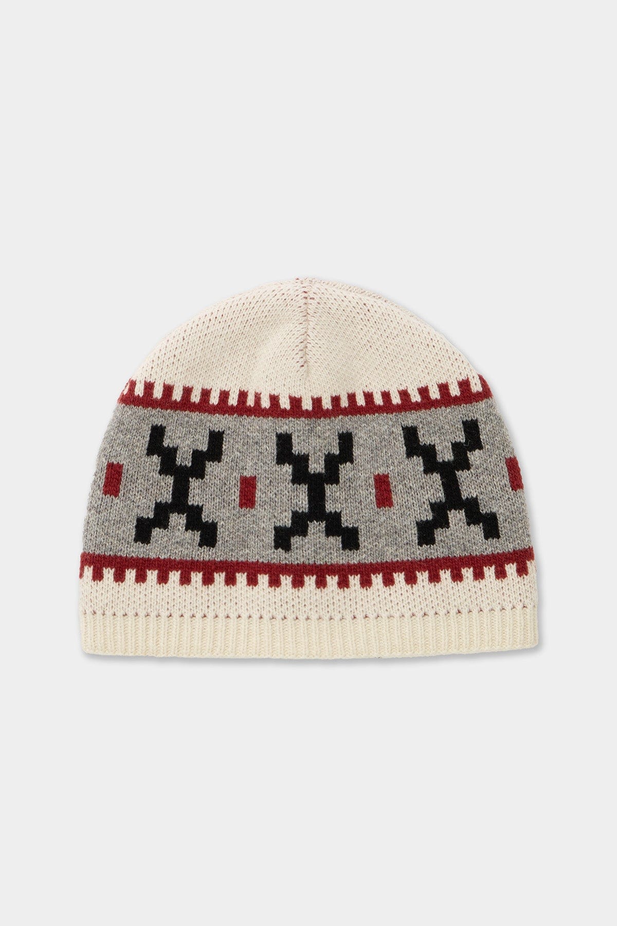 [PROMO] CROCHET BLOCK BEANIE IVORY