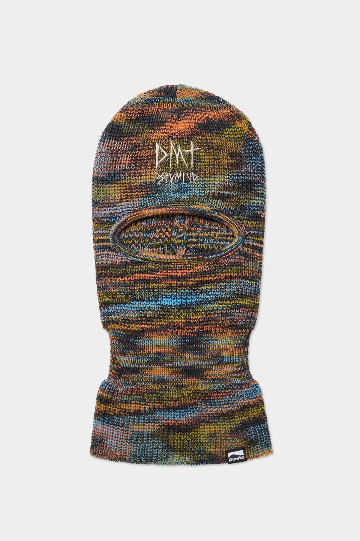 VERT ONE-SIZE DMT FACE KNIT MASK MULTI KHAKI