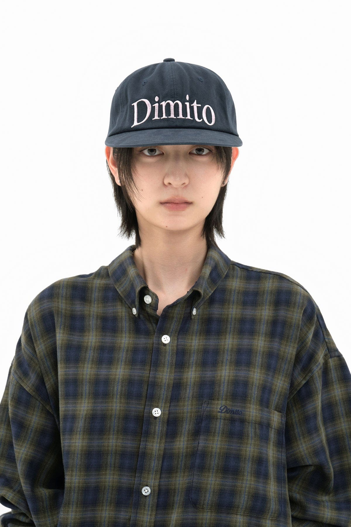 [INVITED] DMT WASHED COTTON 6PANEL CAP WASHED NAVY