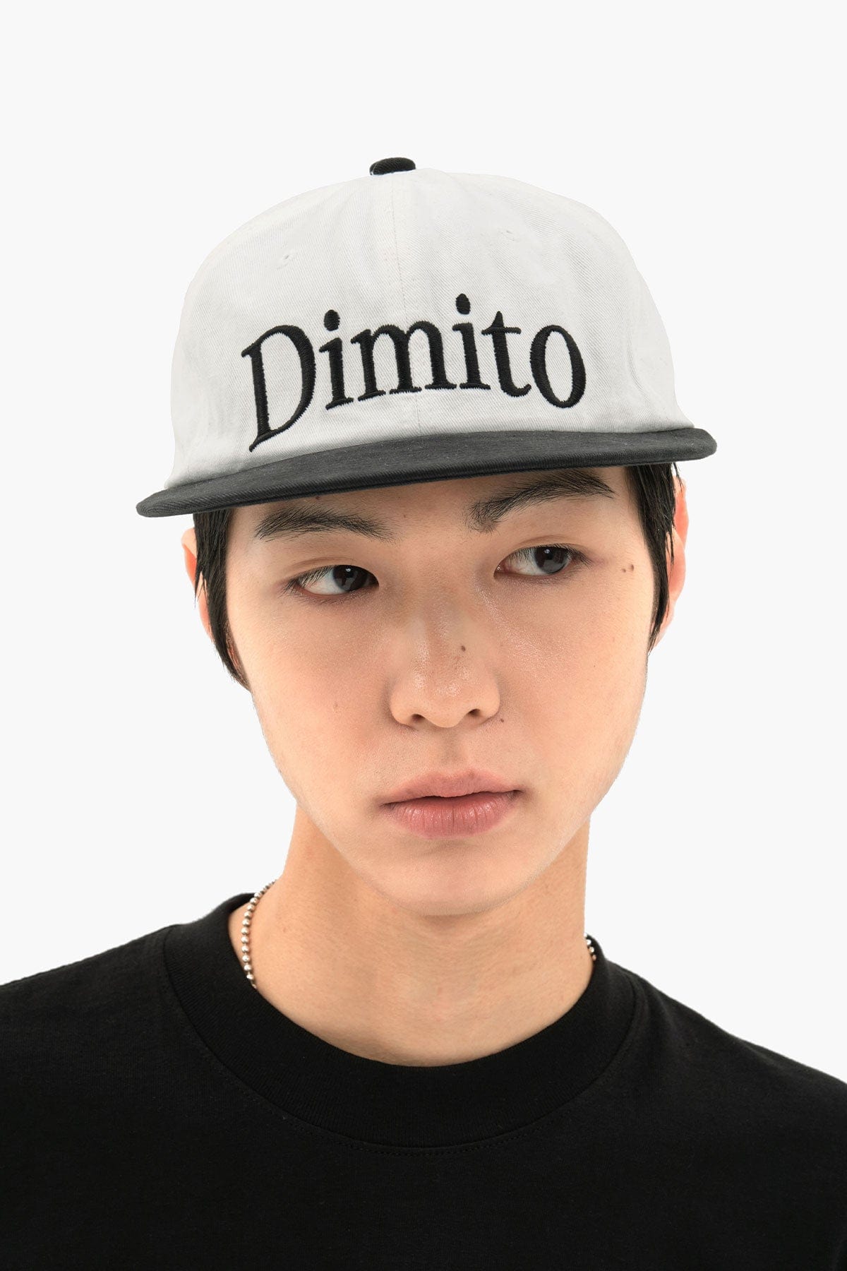 [INVITED] DMT WASHED COTTON 6PANEL CAP WASHED WHITE