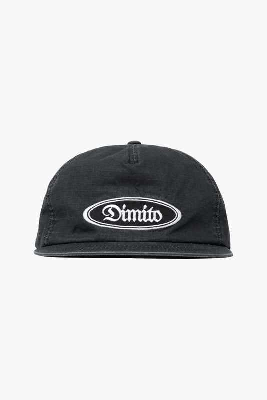VERT ONE-SIZE DMT WASHED COTTON RIP TRUCKER CAP WASHED BLACK