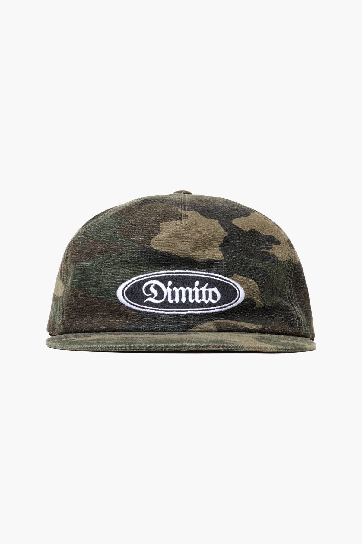 VERT ONE-SIZE DMT WASHED COTTON RIP TRUCKER CAP WASHED CAMO