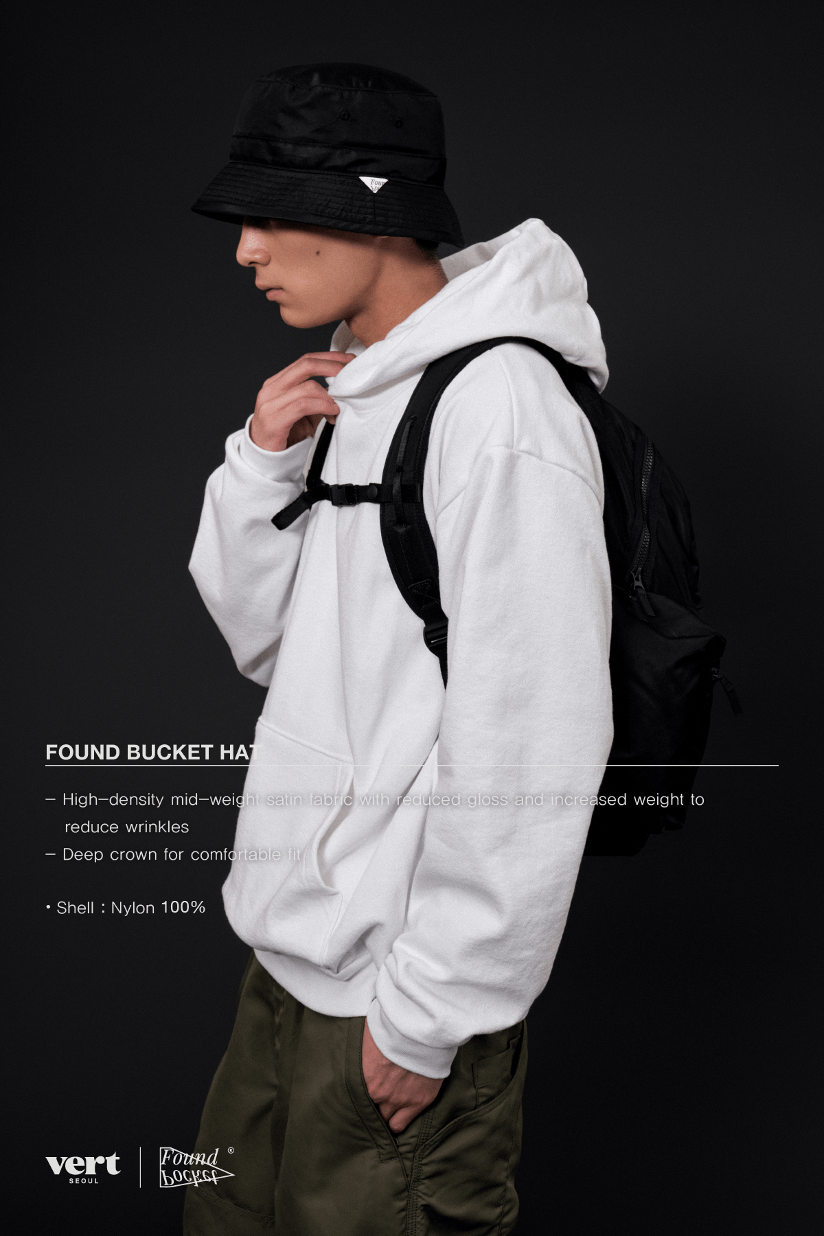 [INVITED] FOUND BUCKET HAT BLACK