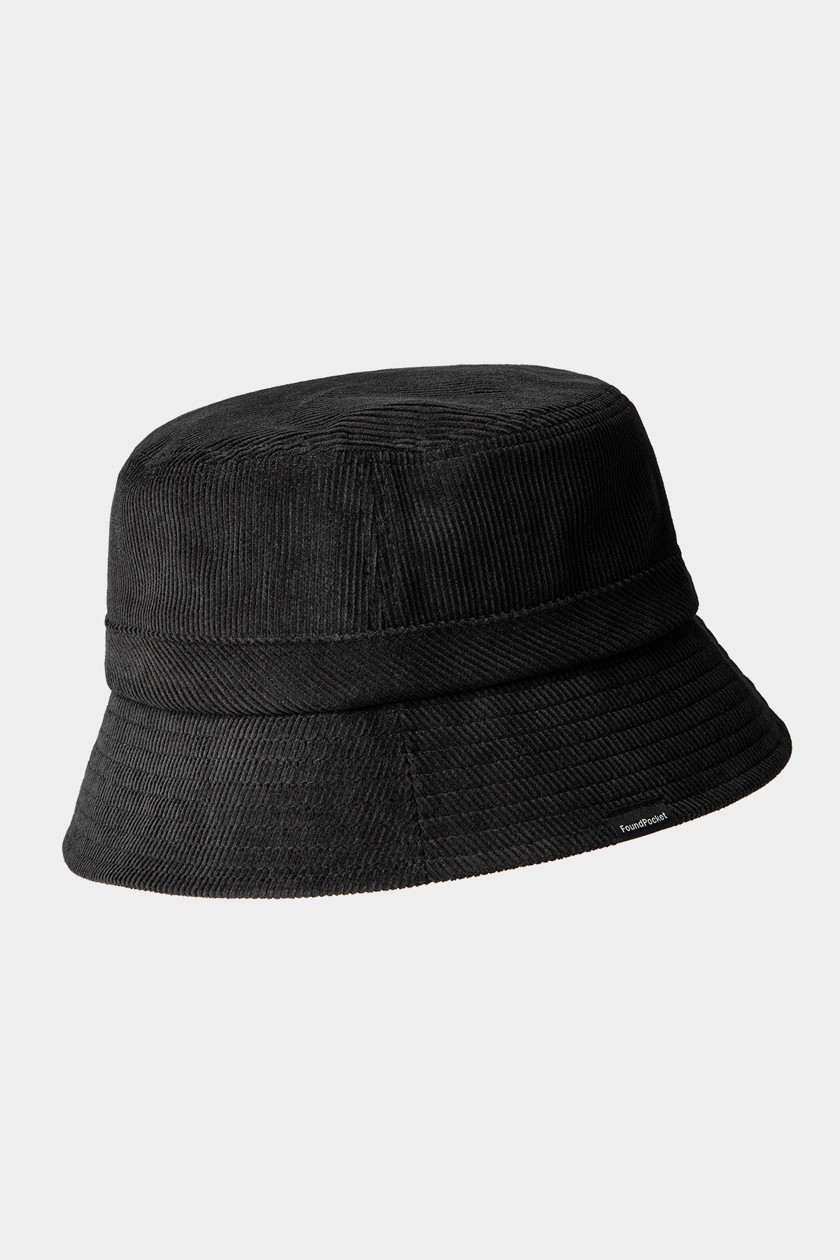 VERT ONE-SIZE [FOUND POCKET] RIDGE CORDUROY BUCKET HAT LIGHT BLACK