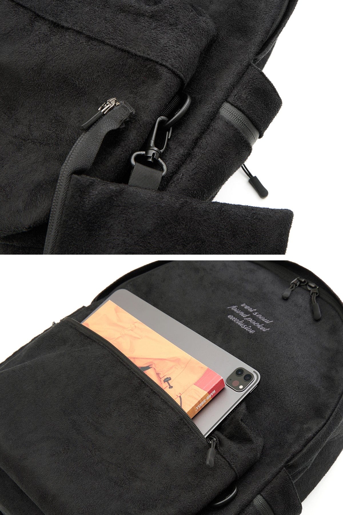 [INVITED] FOUND STONE BACKPACK BLACK