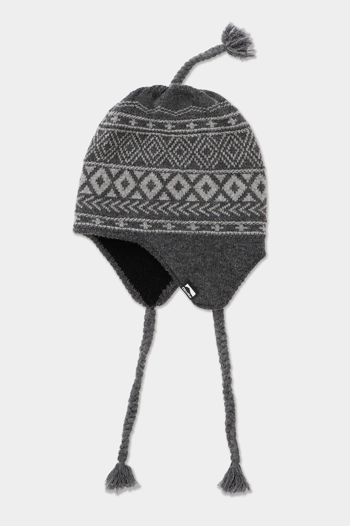 AEAE EARFLAP BEANIE [CHARCOAL] ドット MUSINSA | AEAE EARFLAP BEANIE [CHARCOAL]