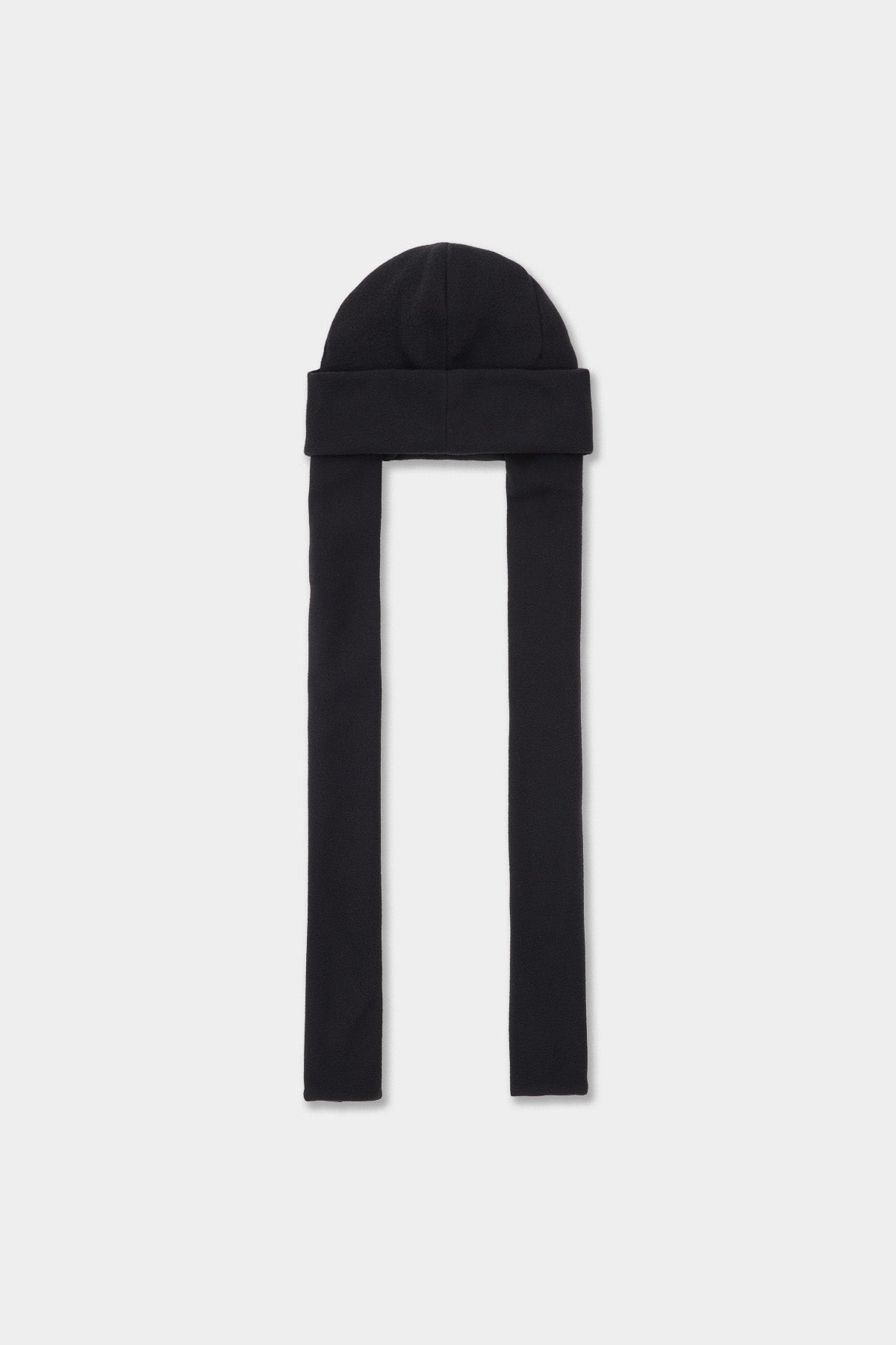 [INVITED] MUFF FLEECE BEANIE P-WORK BLACK