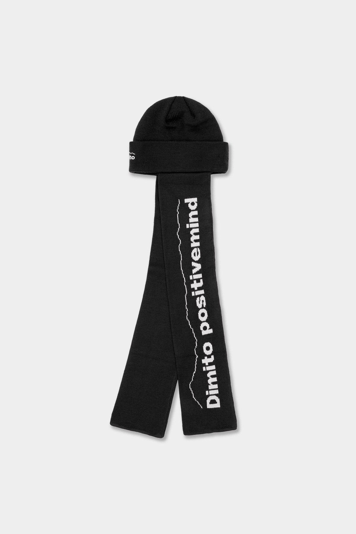 [INVITED] MUFF KNIT BEANIE BLACK