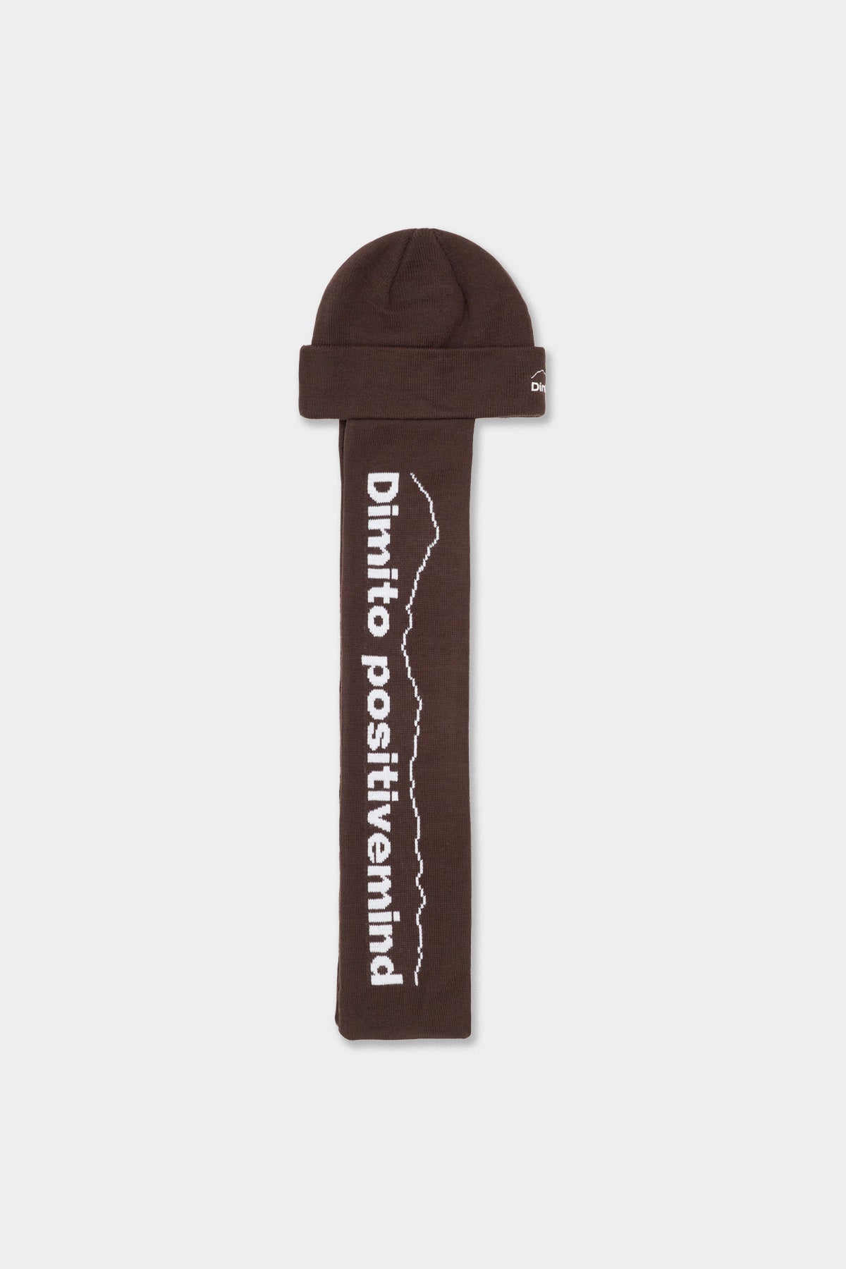 VERT ONE-SIZE MUFF KNIT BEANIE BROWN
