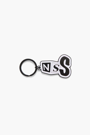 VERT ONE-SIZE NSS DICE KEYCHAIN BLACK