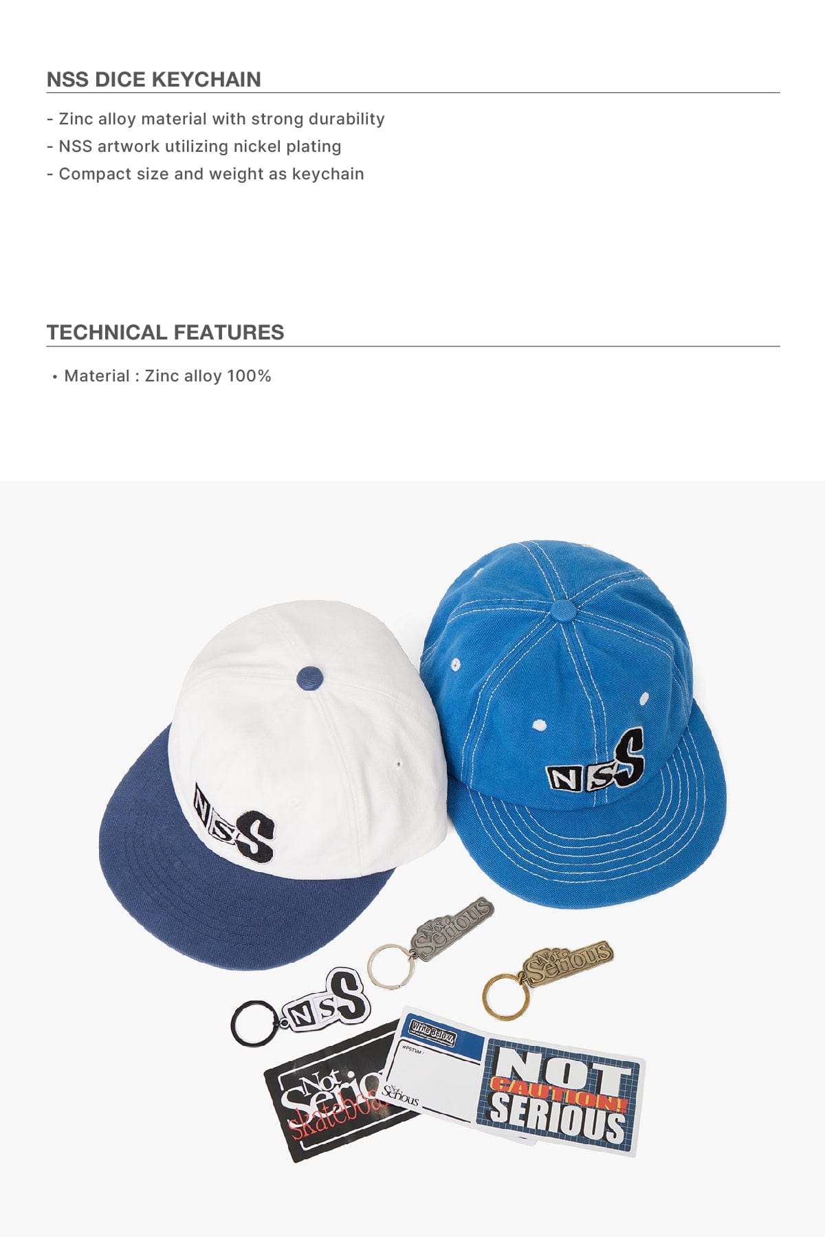 [INVITED] NSS DICE KEYCHAIN BLACK