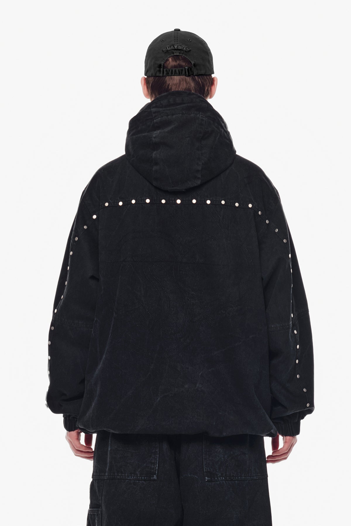 VERT ONE-SIZE [PLAYBOY x DIMITO] BUNNY 6PANEL CAP WASHED BLACK