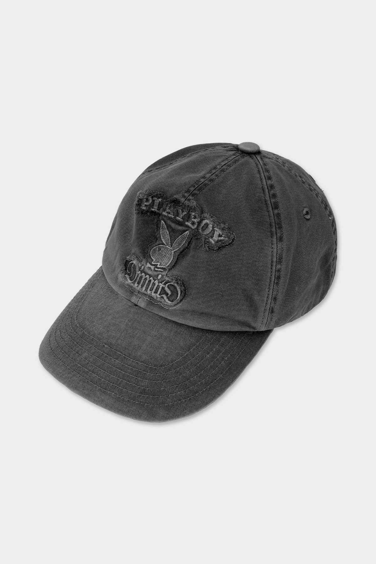 VERT ONE-SIZE [PLAYBOY x DIMITO] BUNNY 6PANEL CAP WASHED BLACK