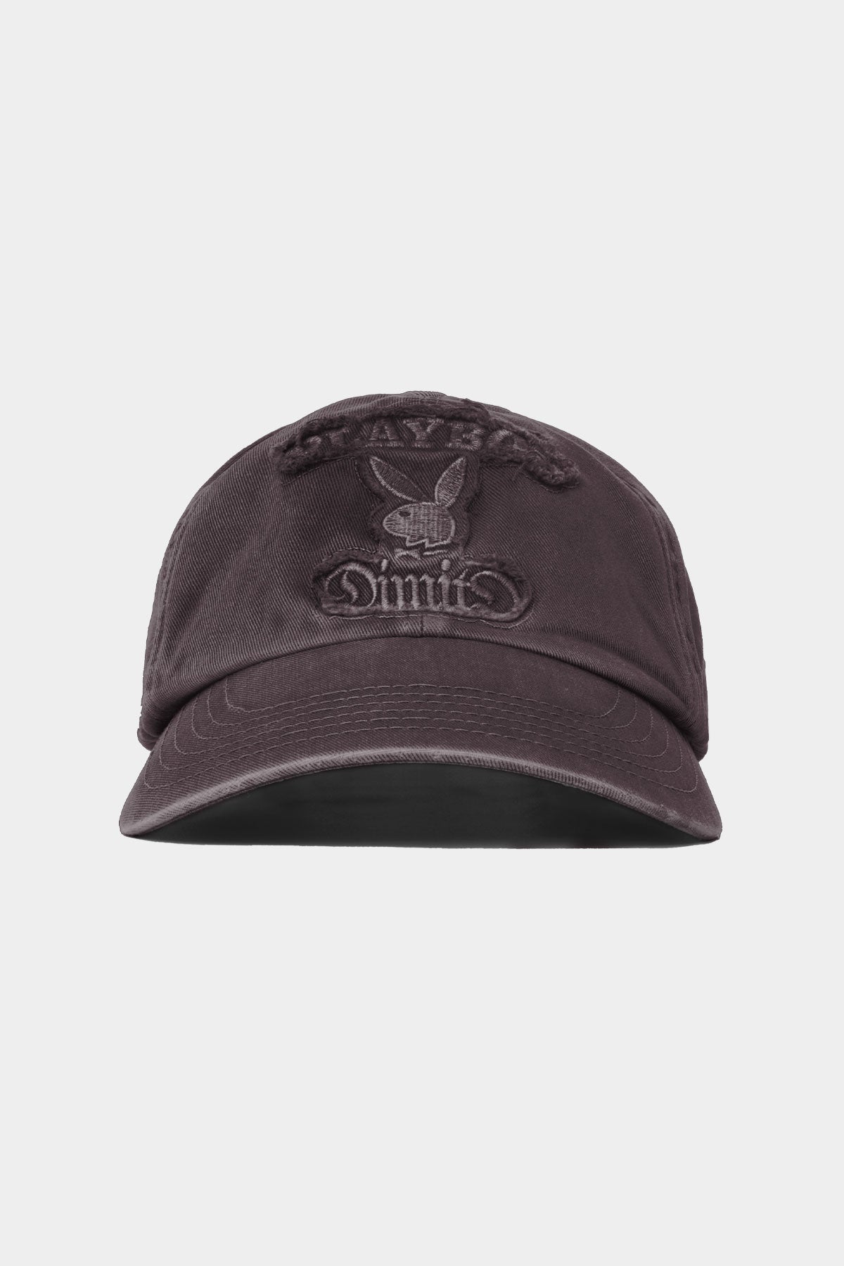 VERT ONE-SIZE [PLAYBOY x DIMITO] BUNNY 6PANEL CAP WASHED GREY