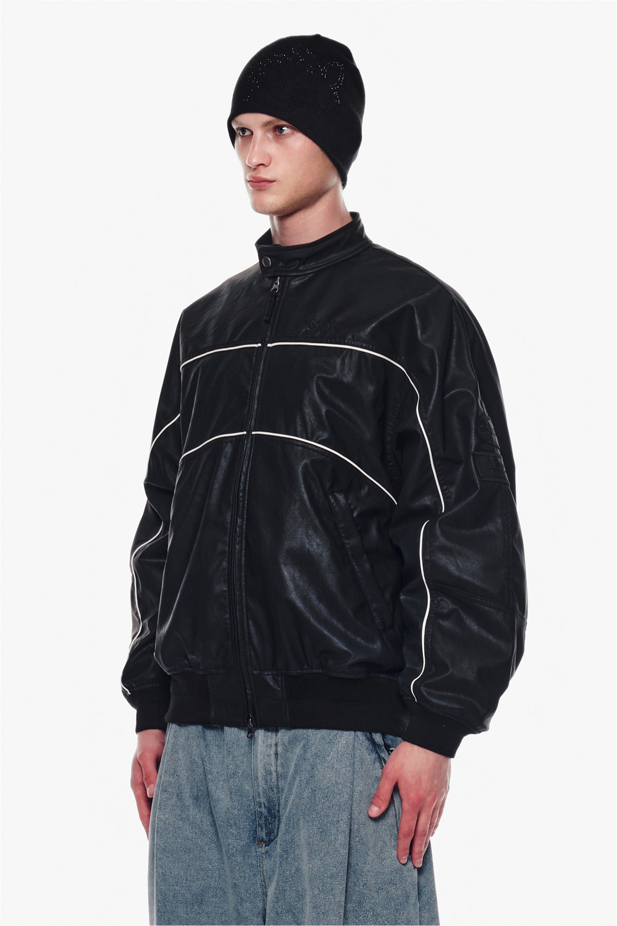 VERT ONE-SIZE [PLAYBOY x DIMITO] CHARMSTONE BEANIE BLACK