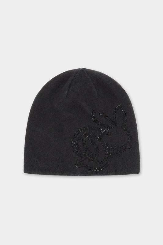 VERT ONE-SIZE [PLAYBOY x DIMITO] CHARMSTONE BEANIE BLACK