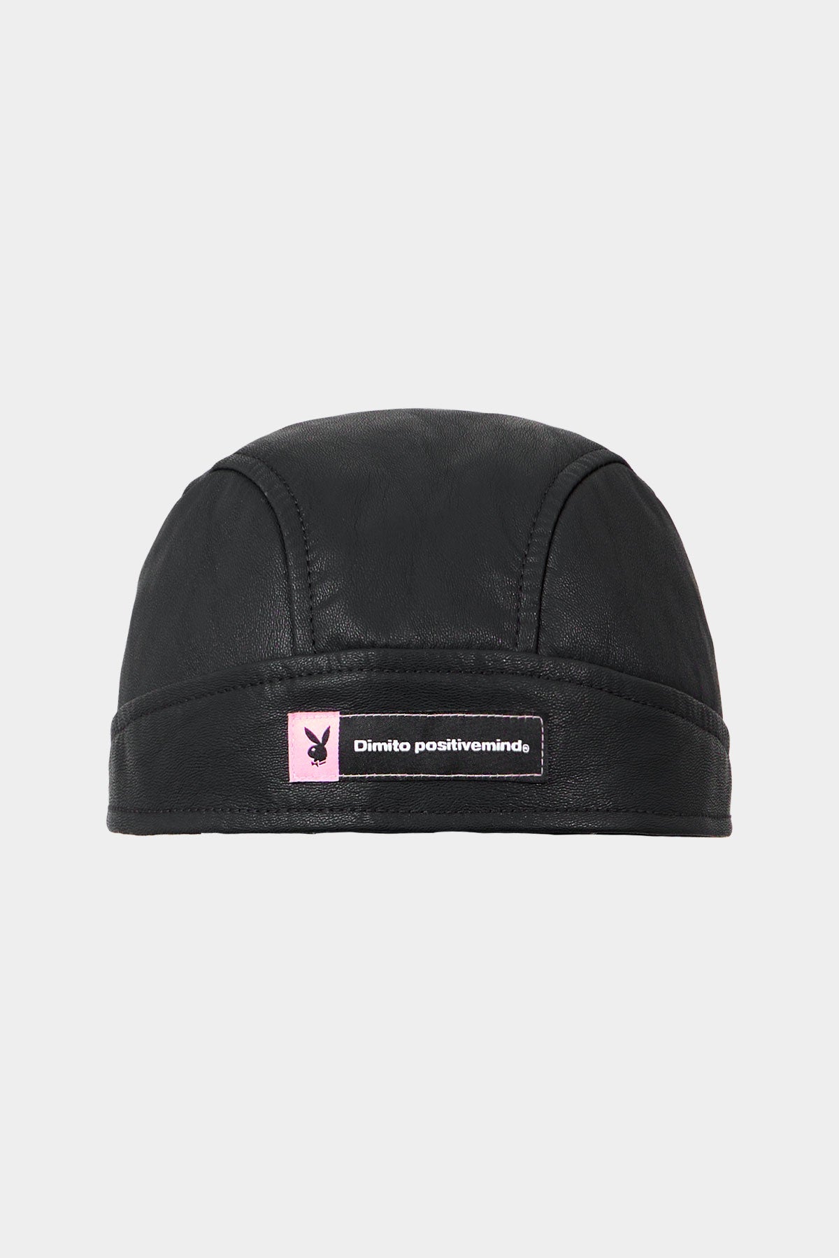 VERT ONE-SIZE [PLAYBOY x DIMITO] FAUX LEATHER HEADWRAP BLACK