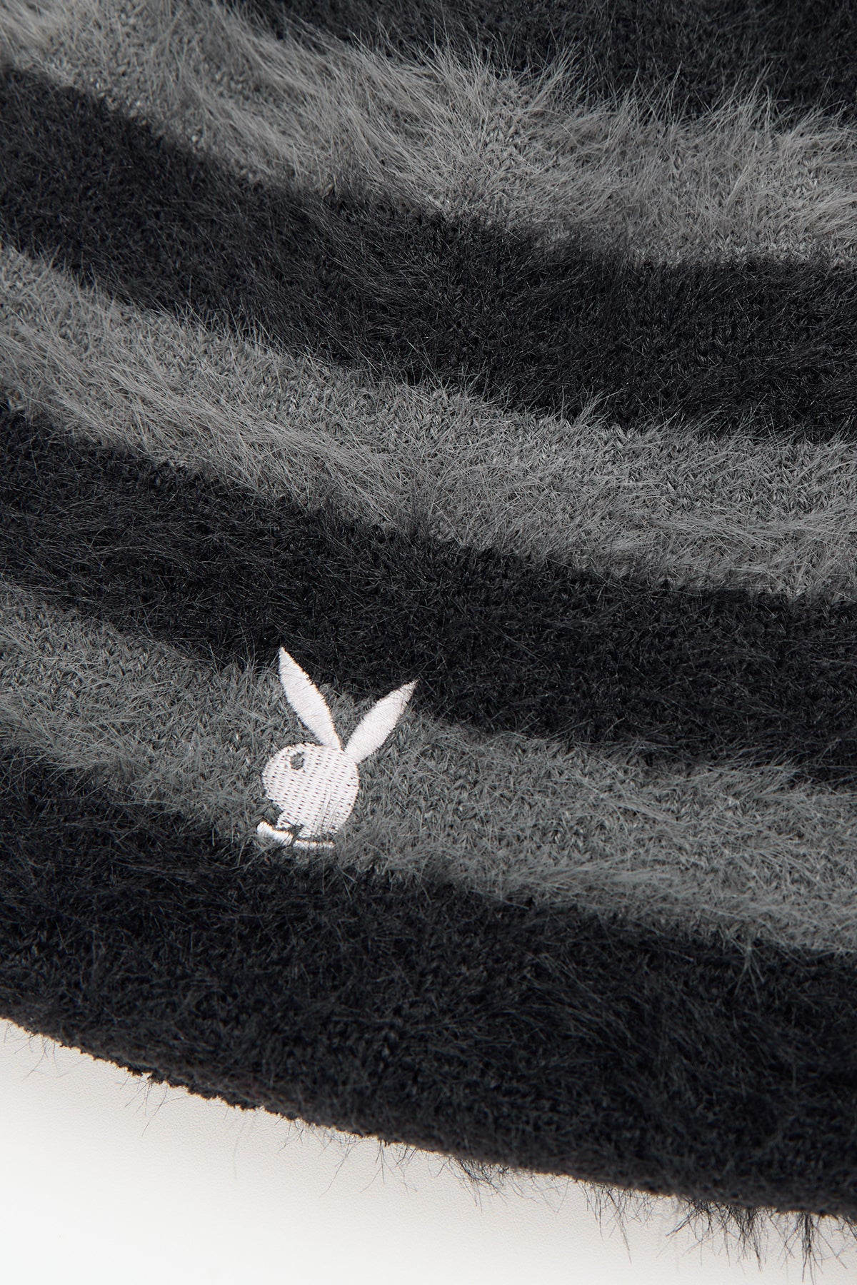 VERT ONE-SIZE [PLAYBOY x DIMITO] MOHAIR BEANIE STRIPE PINK