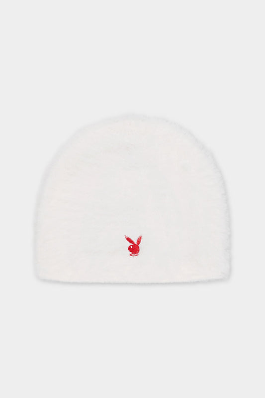 VERT ONE-SIZE [PLAYBOY x DIMITO] MOHAIR BEANIE WHITE