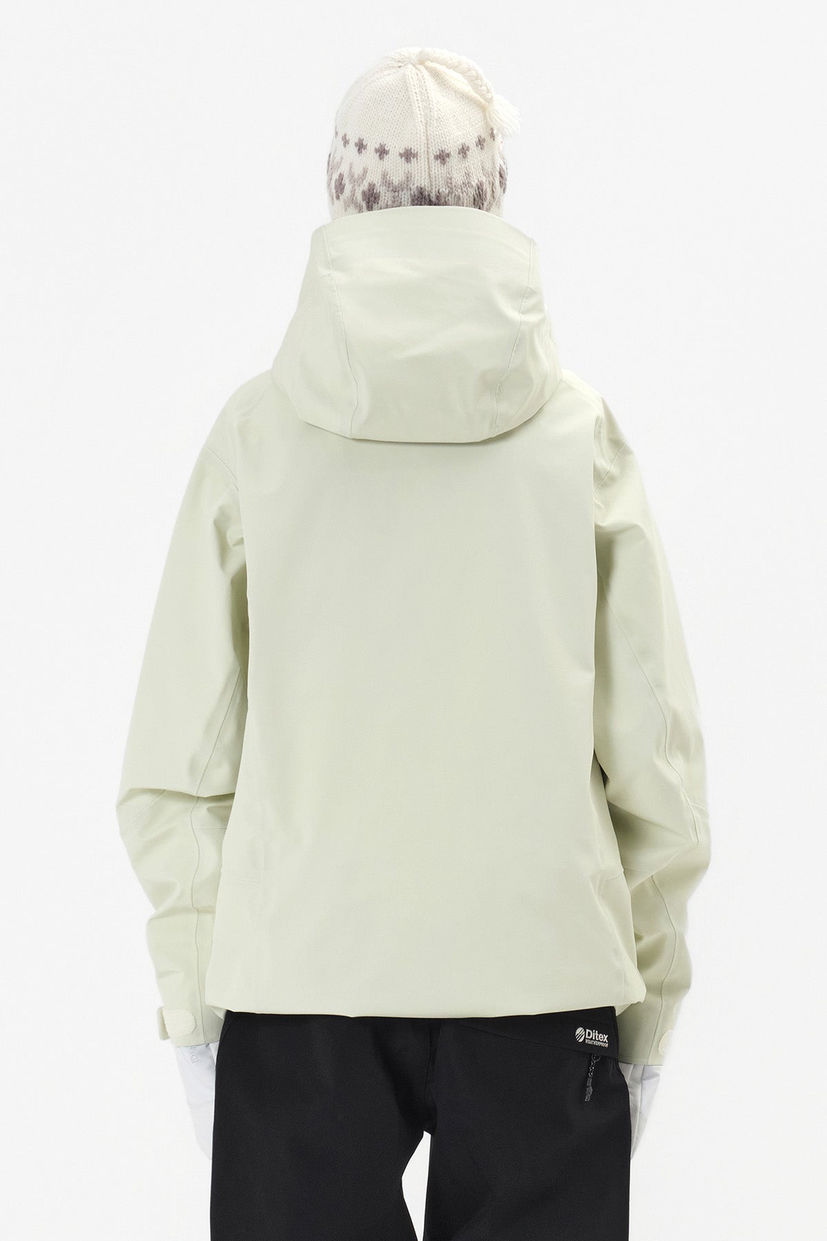 VERT ONE-SIZE SIMPLE CROCHET EAR FLAP BEANIE WHITE