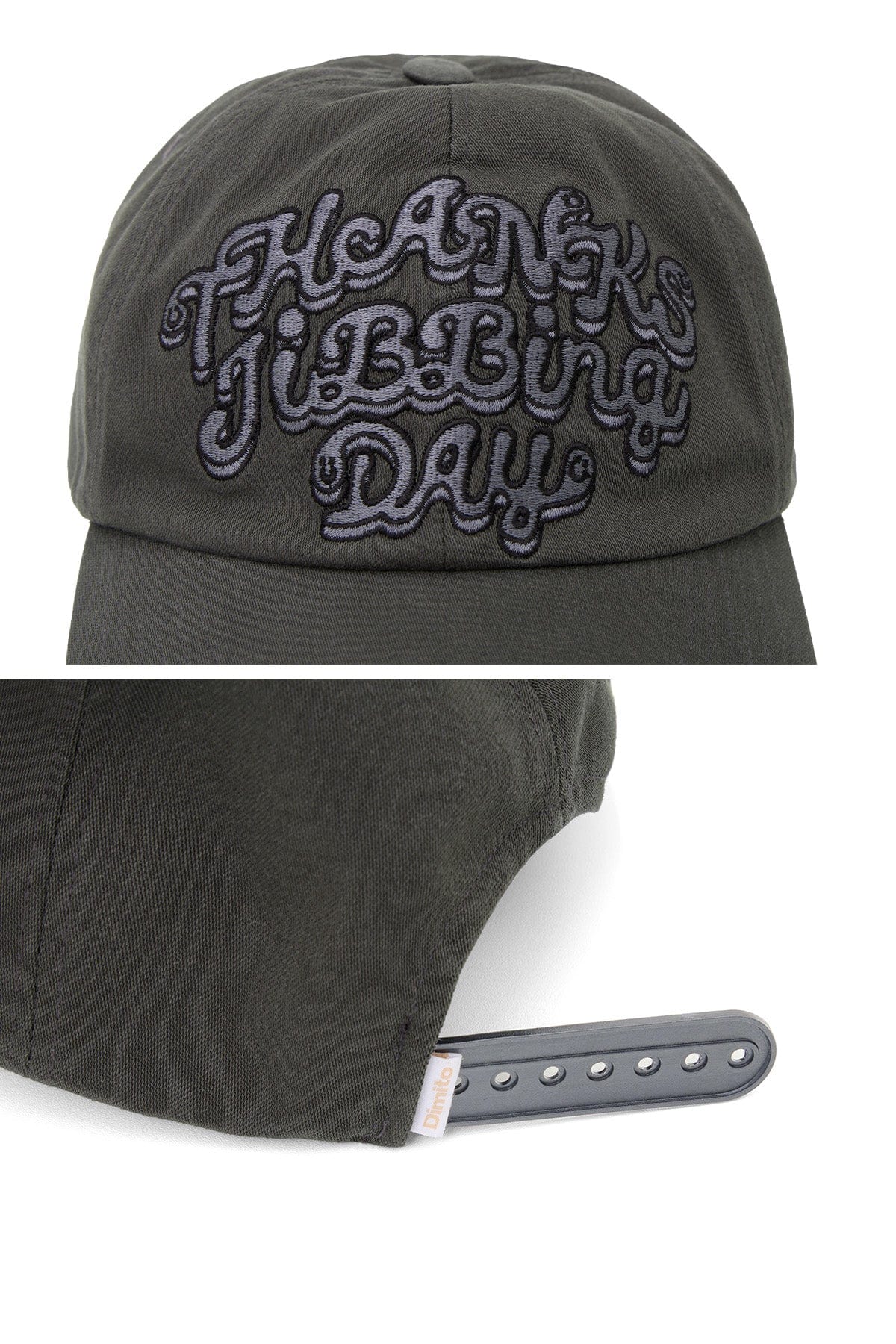 [INVITED] TJD COTTON 6PANEL CAP CHARCOAL