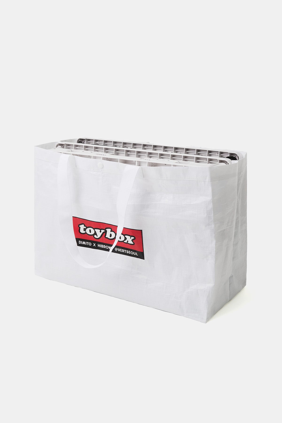 [INVITED] TOYBOX (DIMITO x HIBROW) SHOPPER BAG WHITE