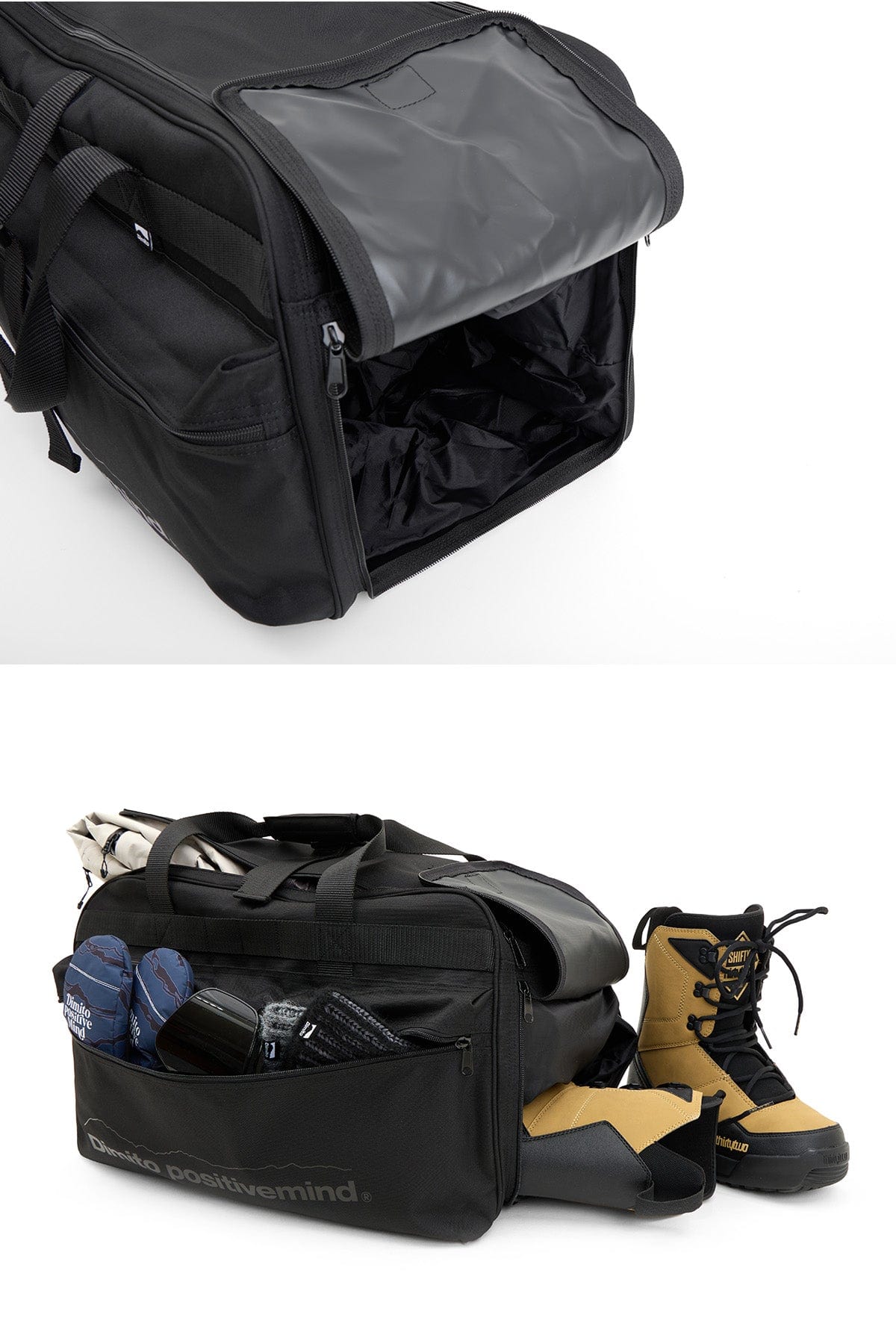 [INVITED] TRAVEL BOOTS BAG BLACK