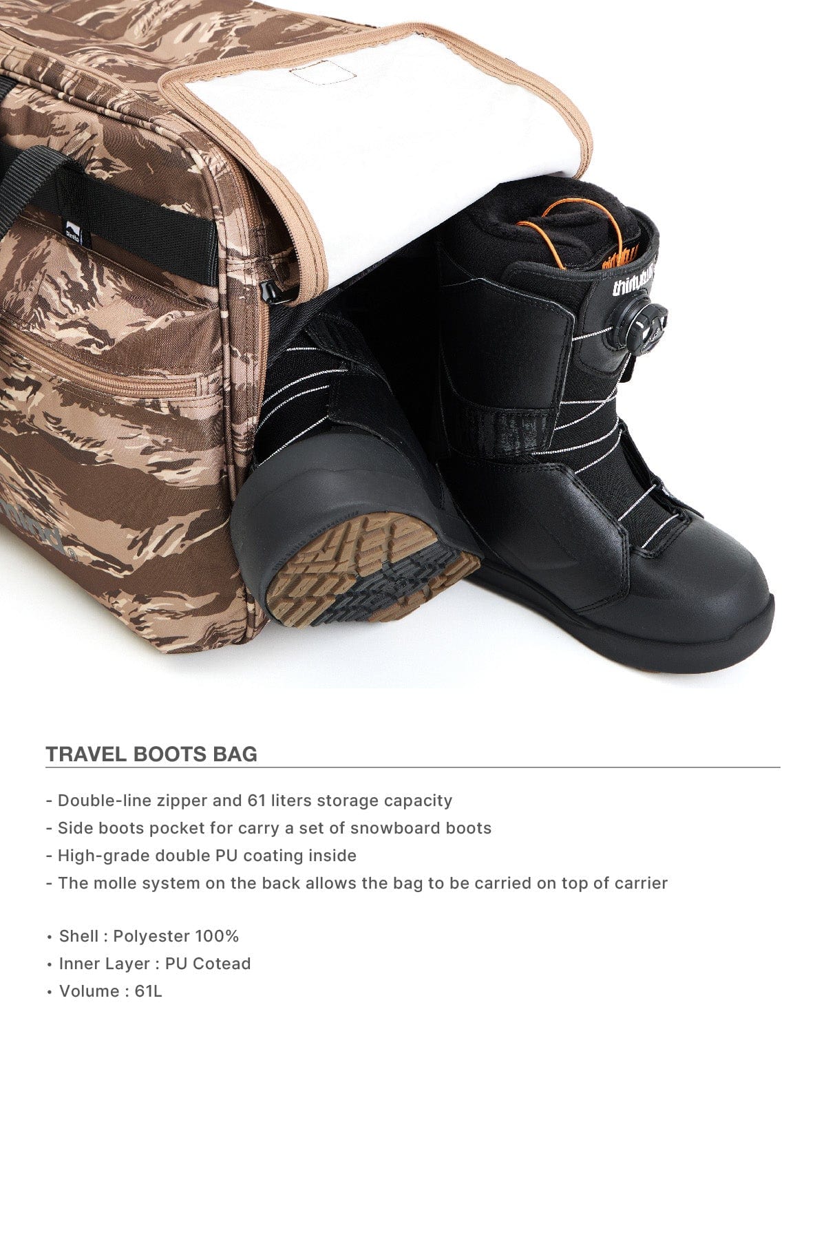 [INVITED] TRAVEL BOOTS BAG TIGER