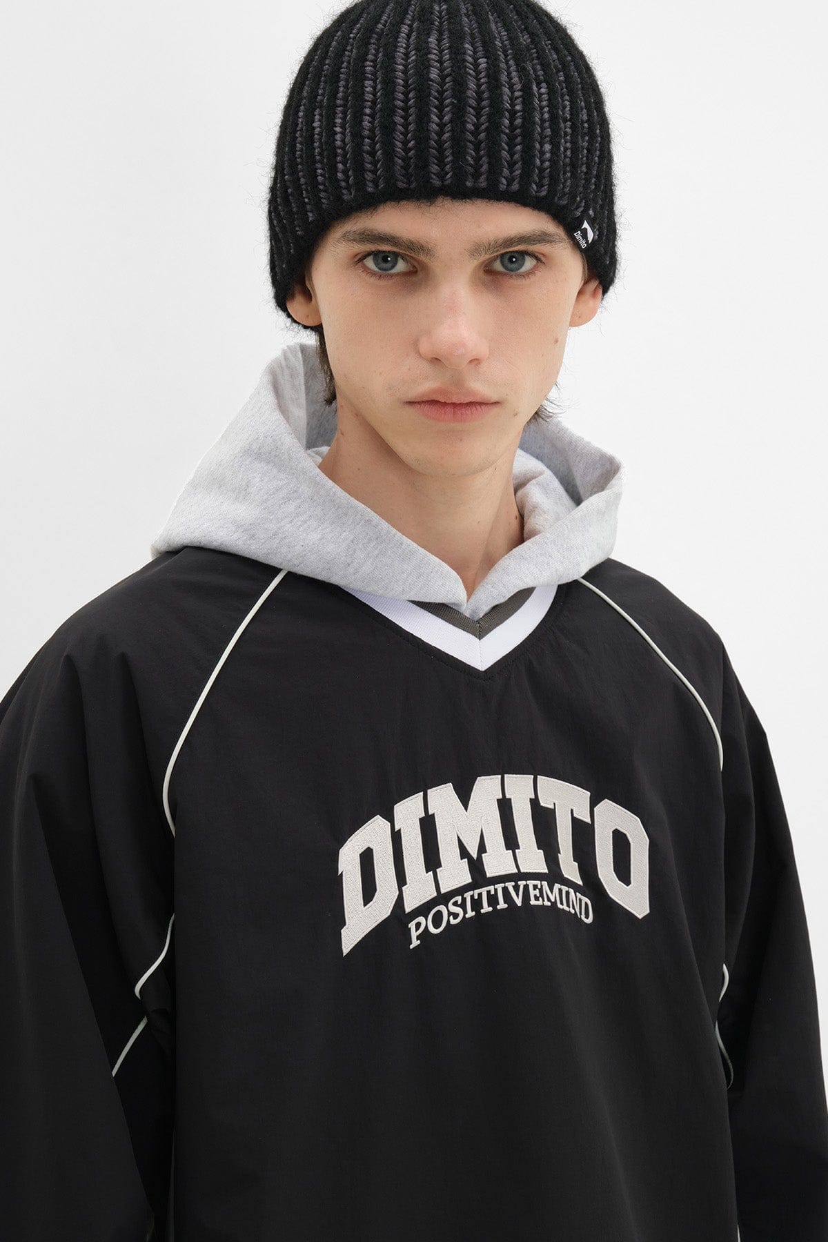 VERT ONE-SIZE TWOTONE BEANIE BLACK