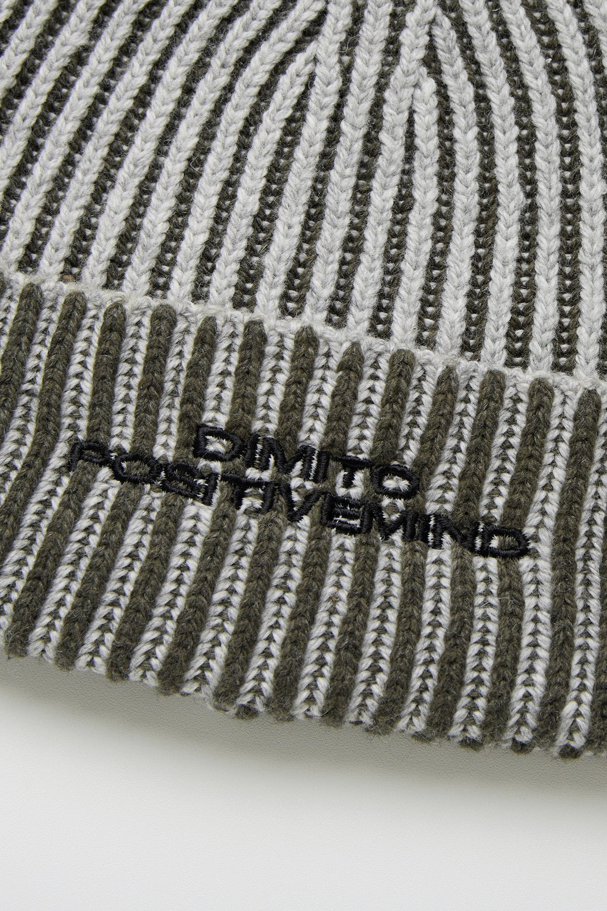 VERT ONE-SIZE TWOTONE MIXED BEANIE KHAKI