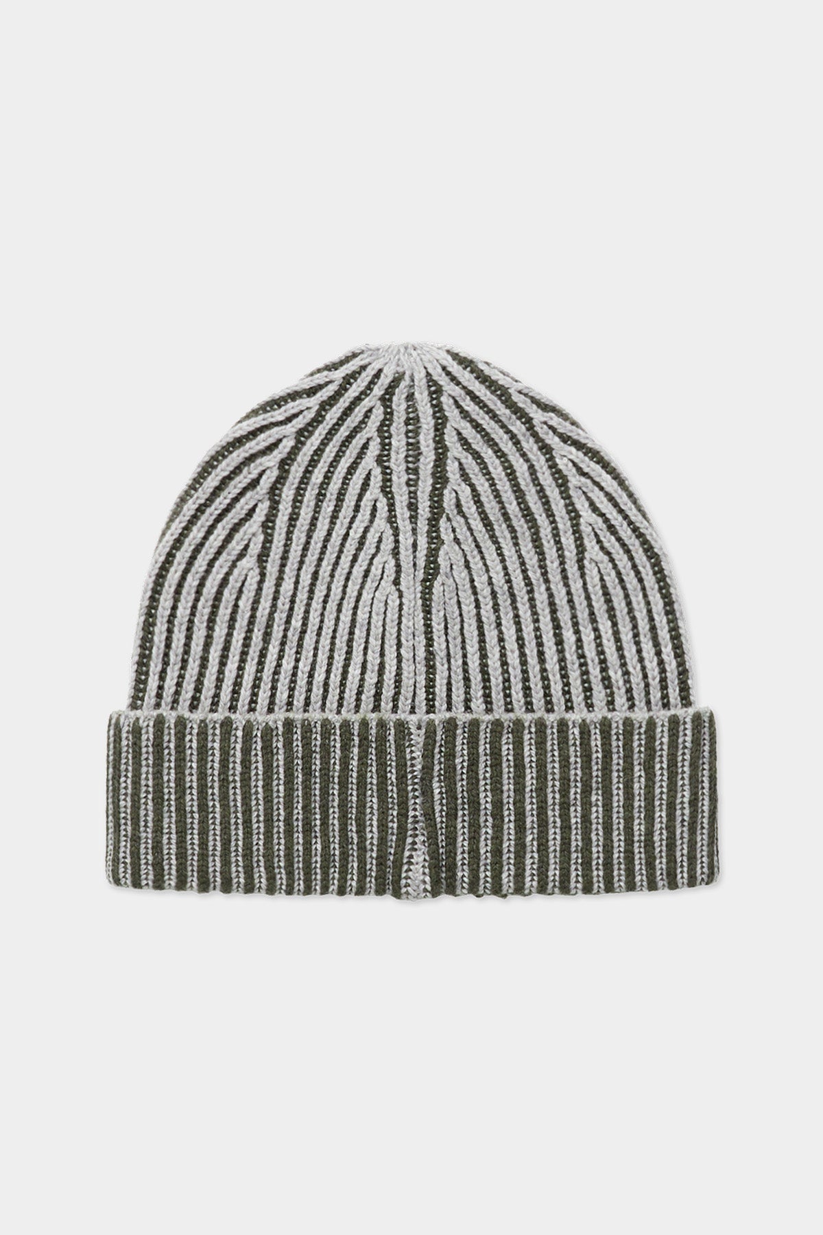 [INVITED] TWOTONE MIXED BEANIE KHAKI
