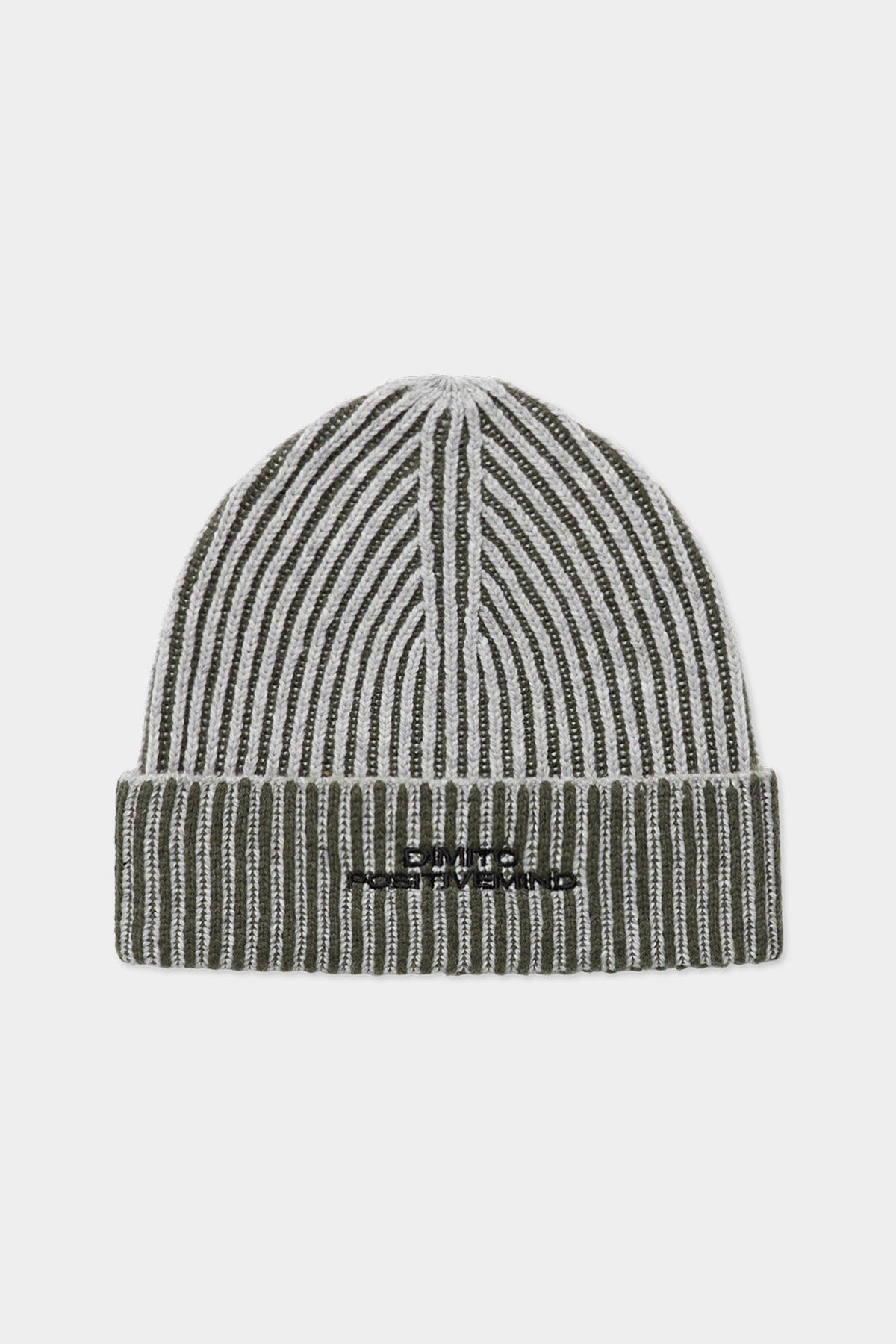 VERT ONE-SIZE TWOTONE MIXED BEANIE KHAKI