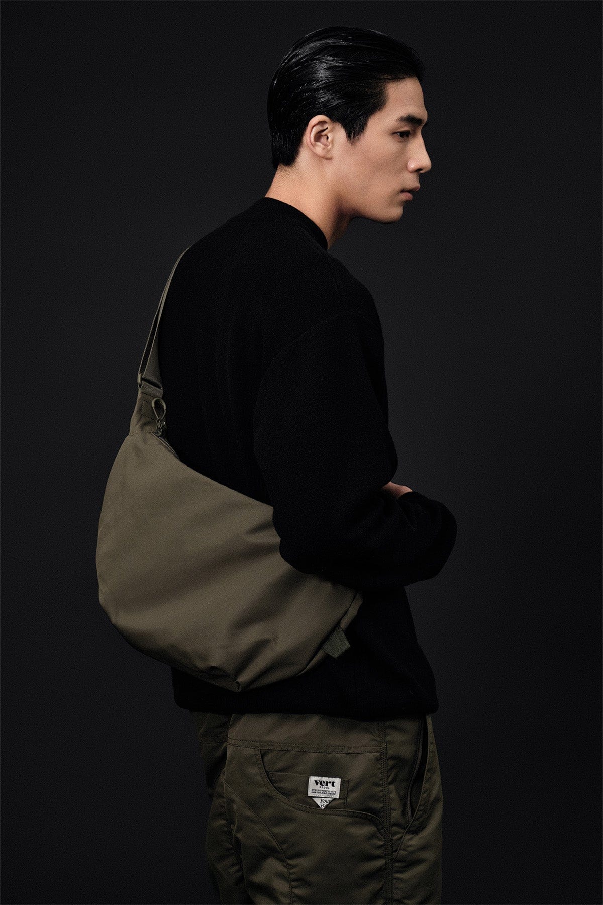 [INVITED] VERT SEOUL PENNY CROSS BAG KHAKI