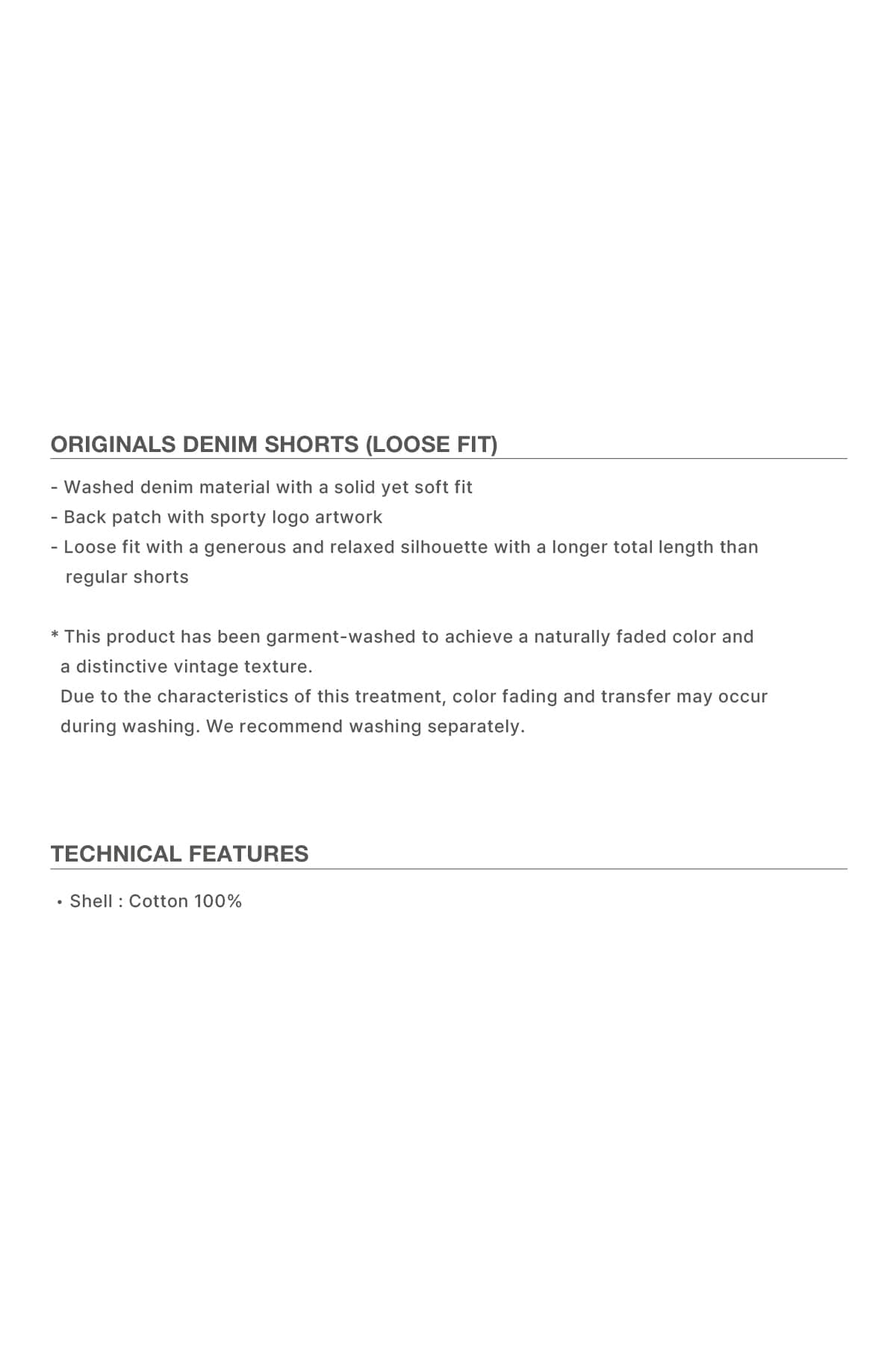 [PROMO] ORIGINALS DENIM SHORTS (LOOSE FIT) BLUE