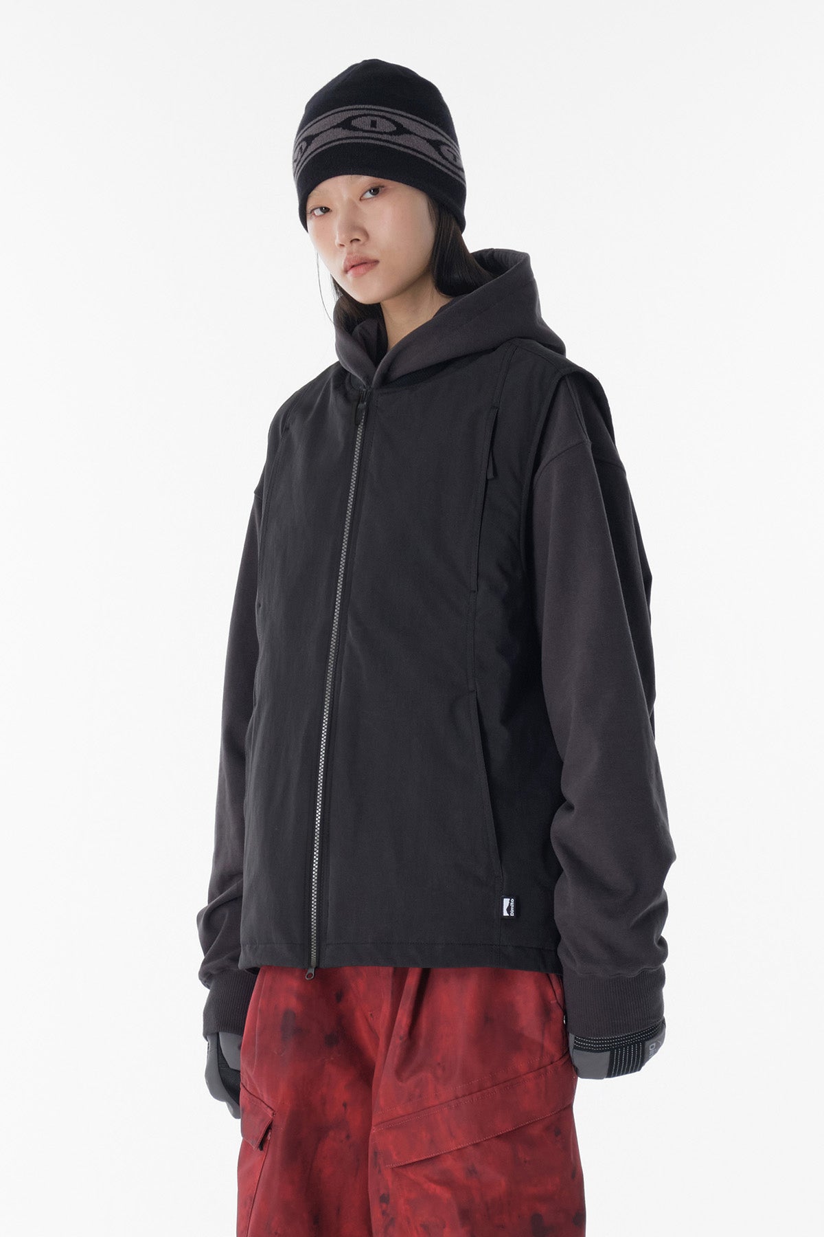 VERT OVER VEST FADE BLACK