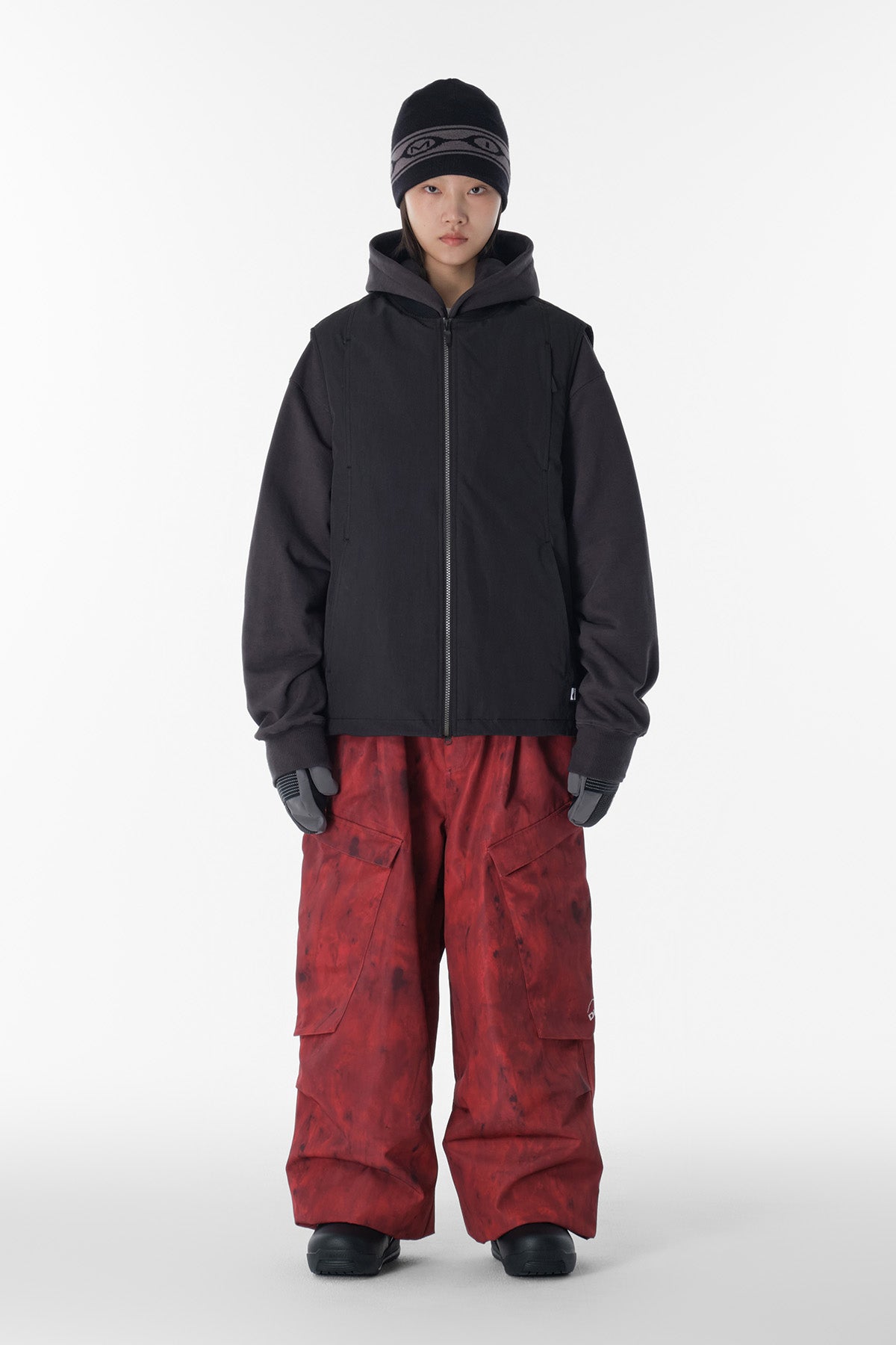 VERT OVER VEST FADE BLACK