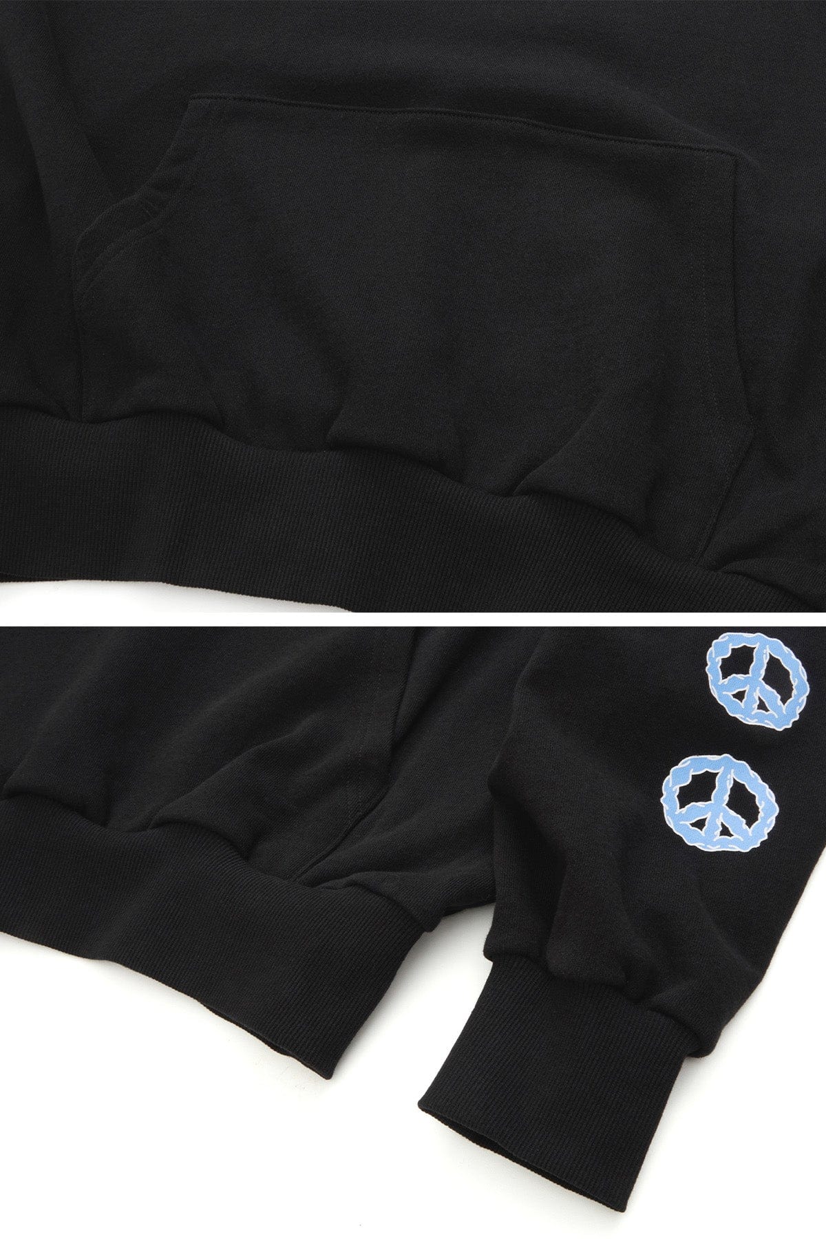 [INVITED] PEACE HOODIE BLACK