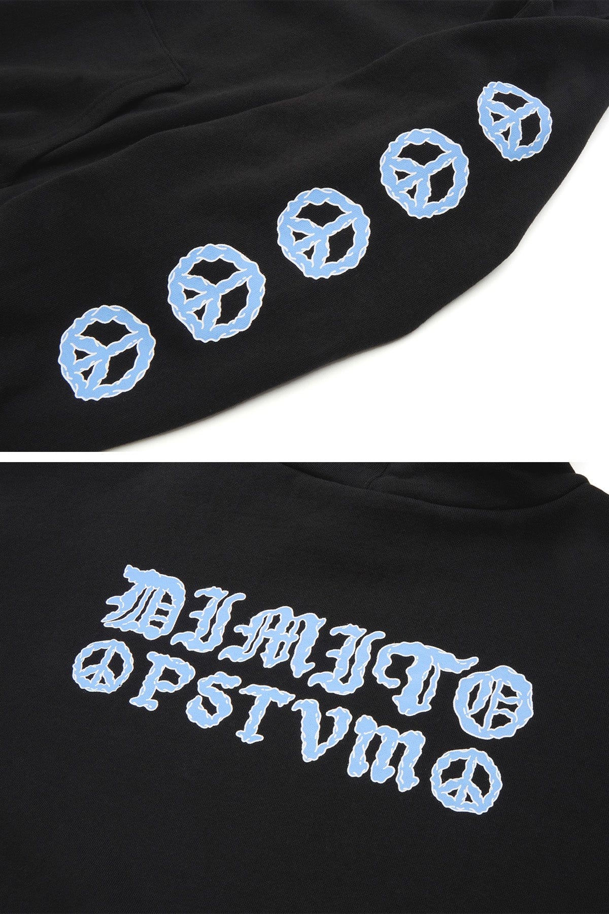 [INVITED] PEACE HOODIE BLACK