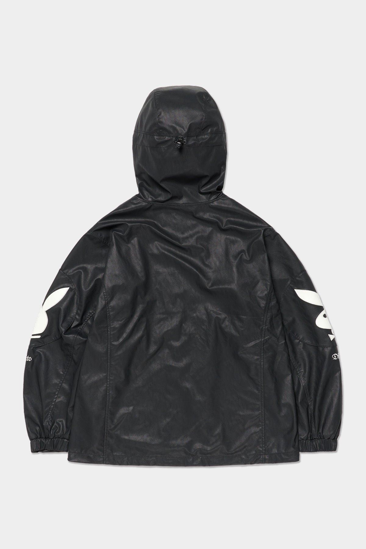 VERT [PLAYBOY x DIMITO] BUNNY FAUX LEATHER JACKET BLACK