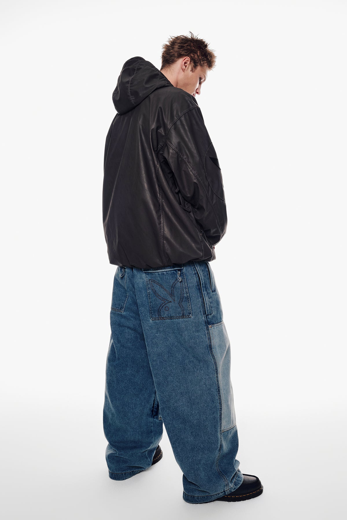 VERT [PLAYBOY x DIMITO] BUNNY FAUX LEATHER JACKET RABBIT